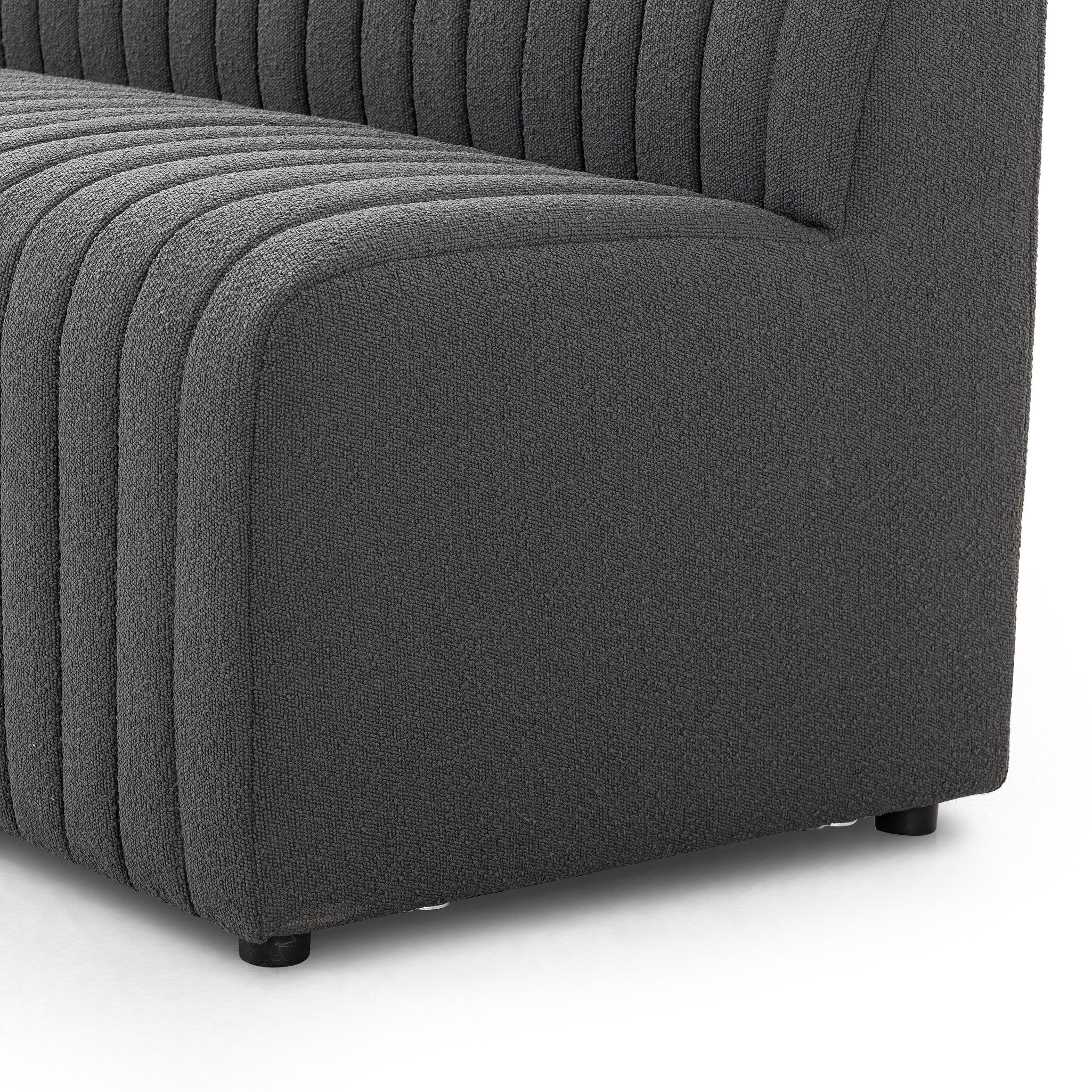 Four Hands Build Your Own: Augustine Dining Banquette — FIQA Boucle Charcoal
