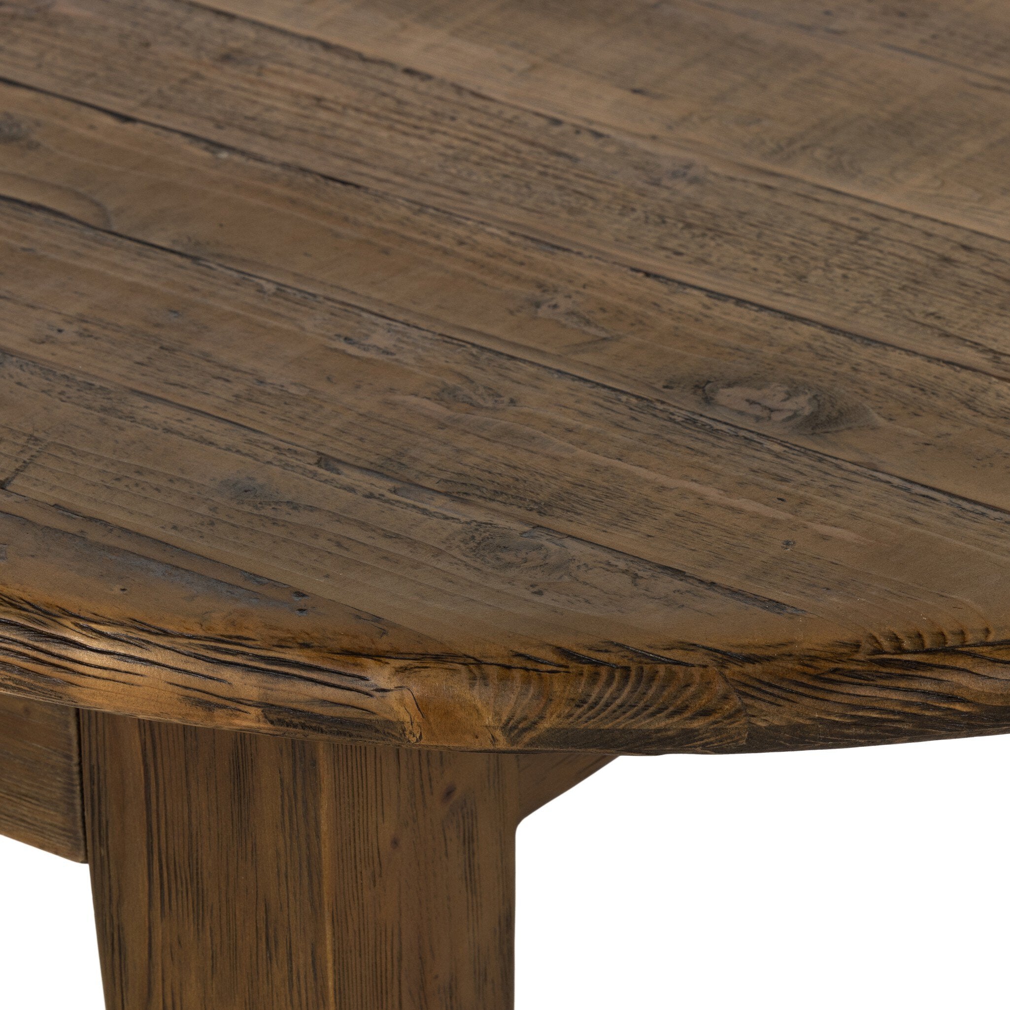 Four Hands Alfie Dining Table — Waxed Pine-Honey Pine