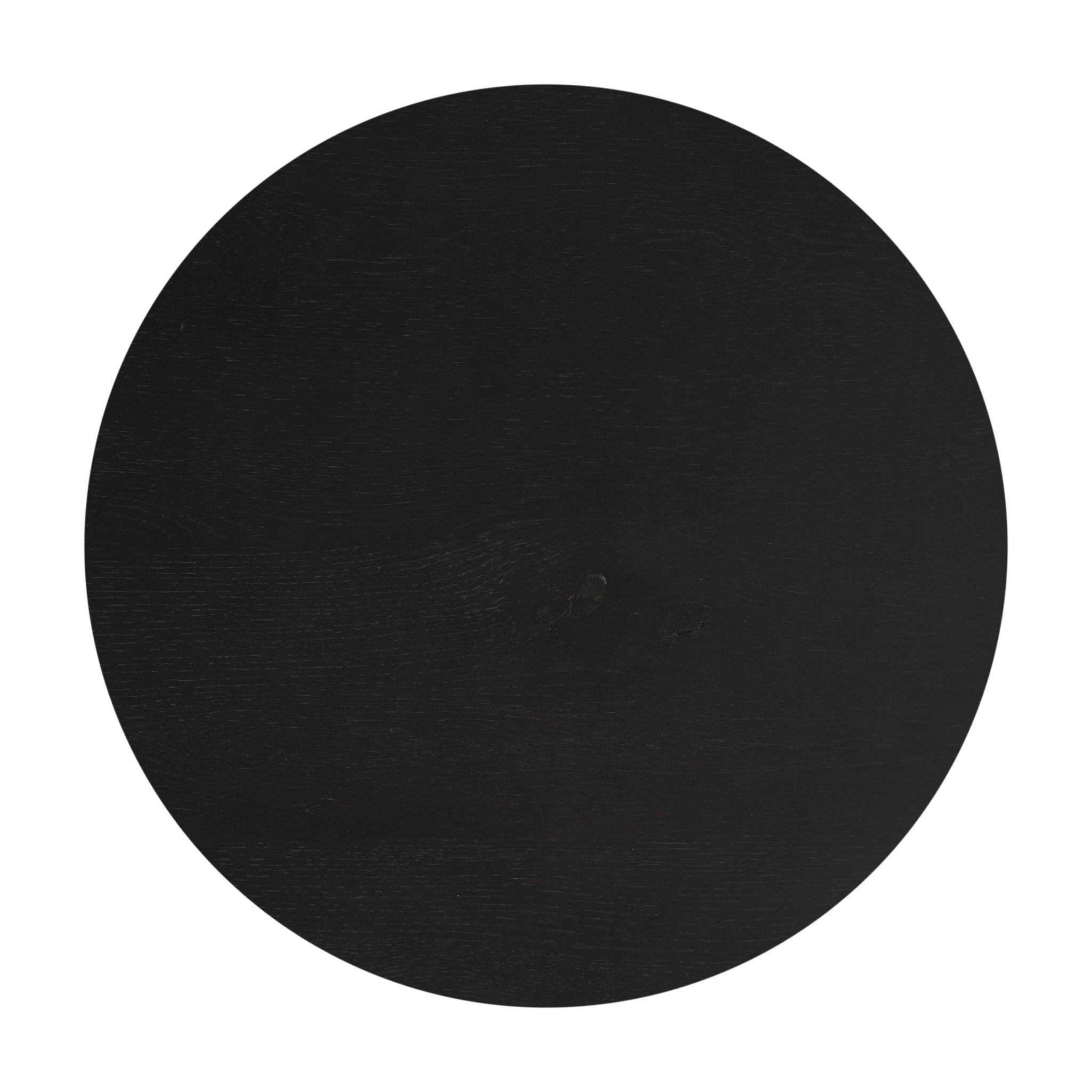 Four Hands Humphrey Round End Table — Coal on Oak-Coal on Oak Veneer