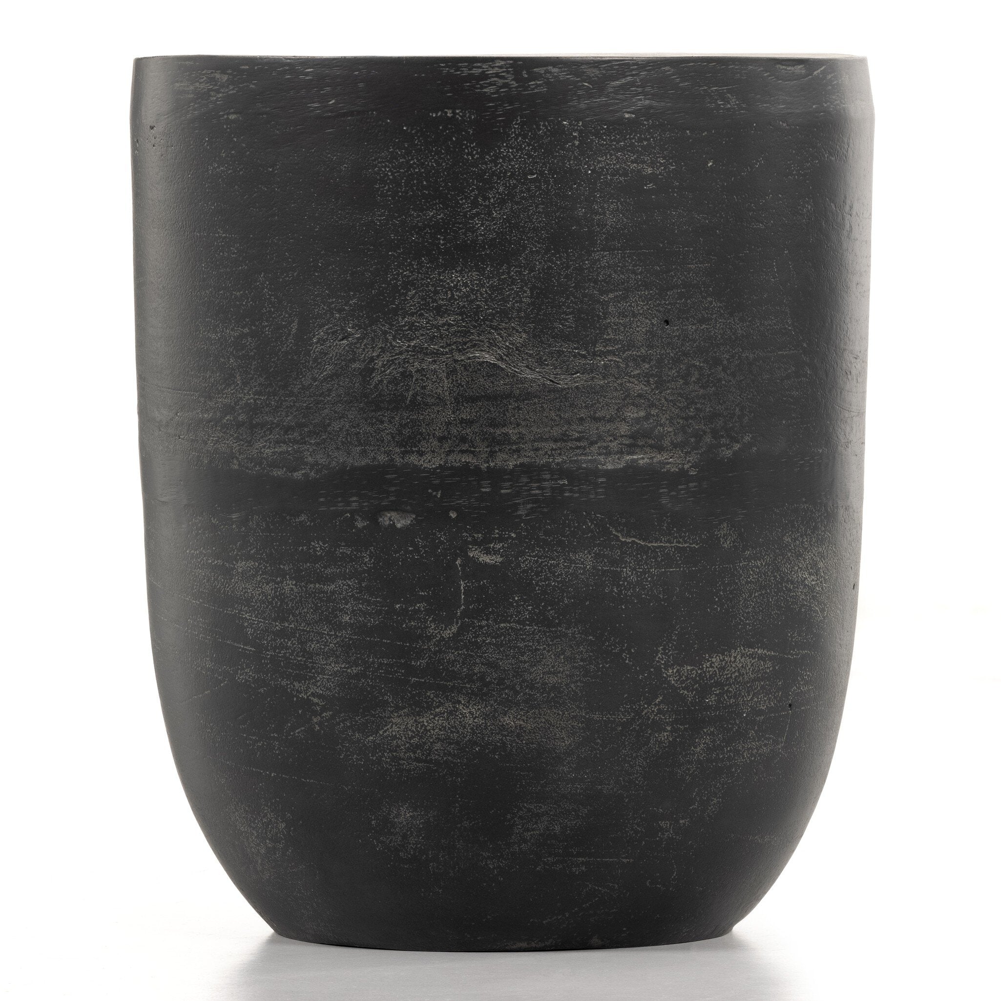 Four Hands Basil Outdoor Drink Table — Aged Grey