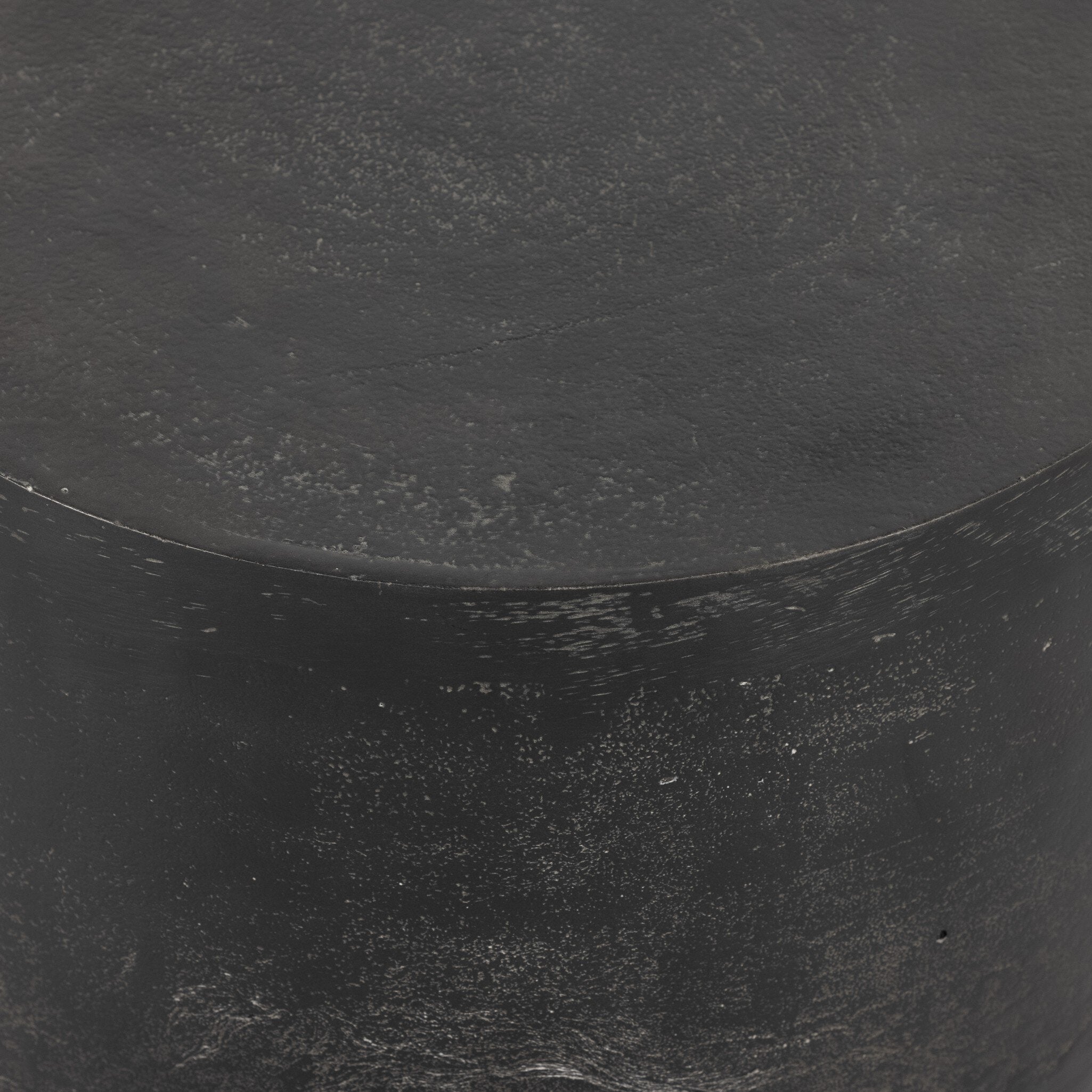 Four Hands Basil Outdoor Drink Table — Aged Grey