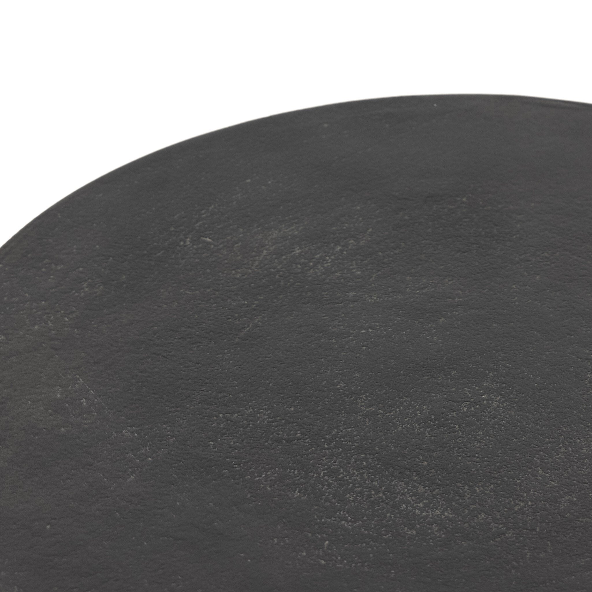 Four Hands Basil Outdoor Drink Table — Aged Grey