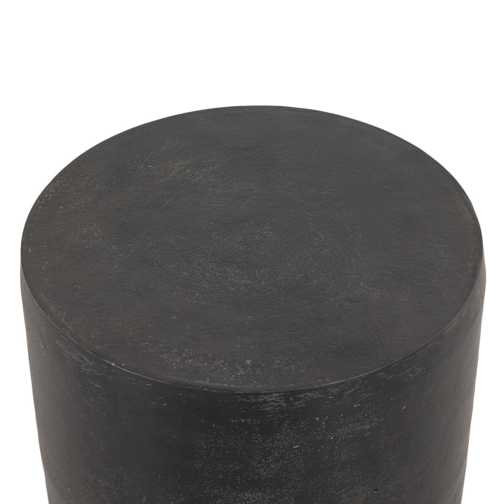 Four Hands Basil Outdoor Drink Table — Aged Grey