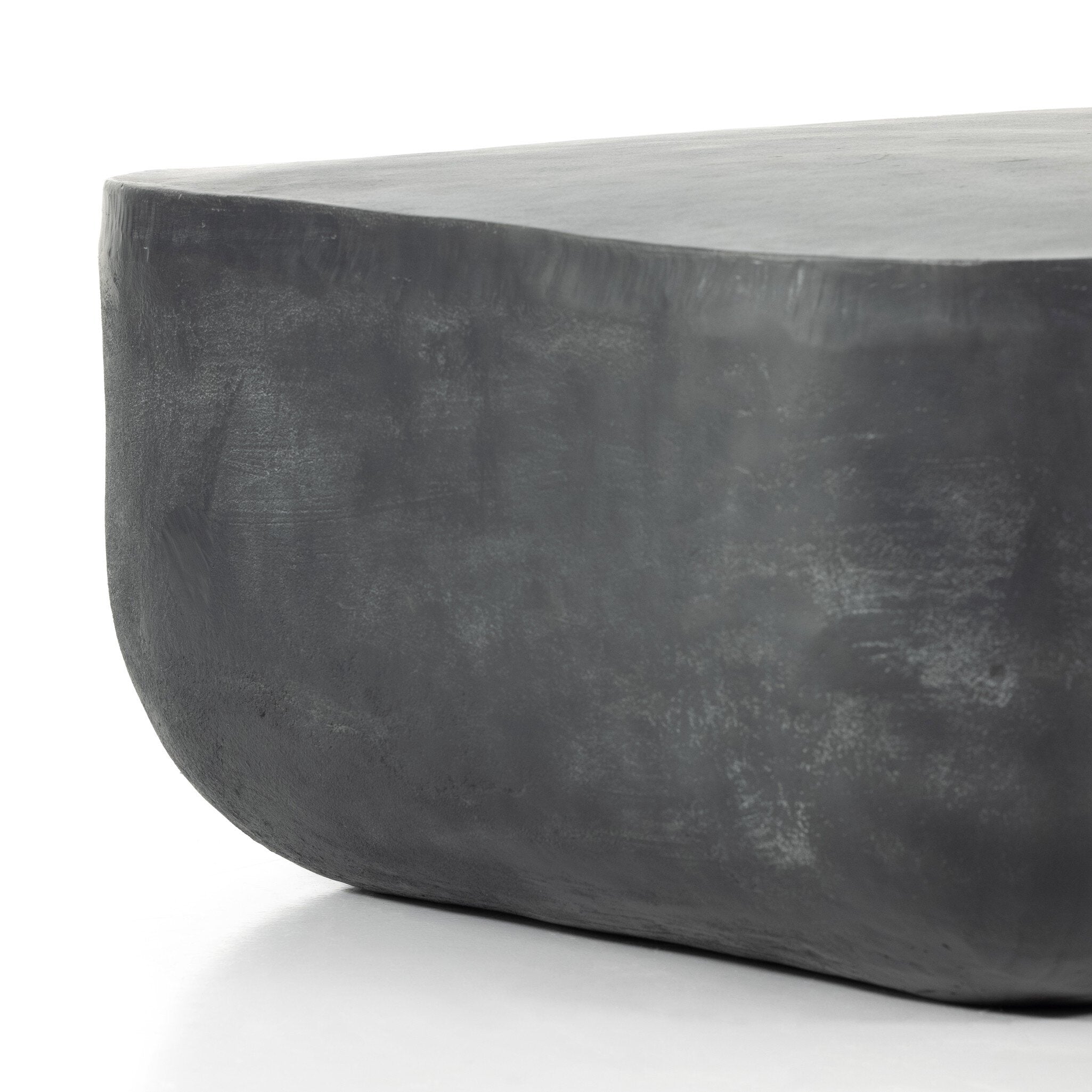 Four Hands Basil Square Outdoor Coffee Table — Aged Grey