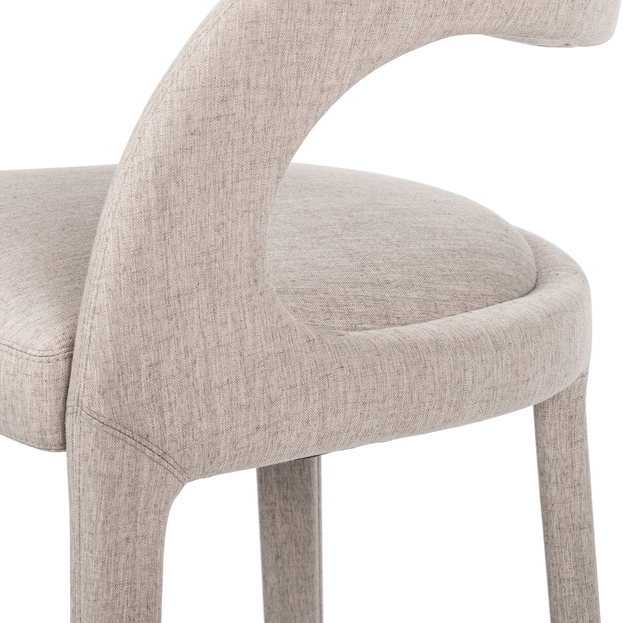 Four Hands Hawkins Bar + Counter Stool — Savile Flannel-Gunmetal-Bar