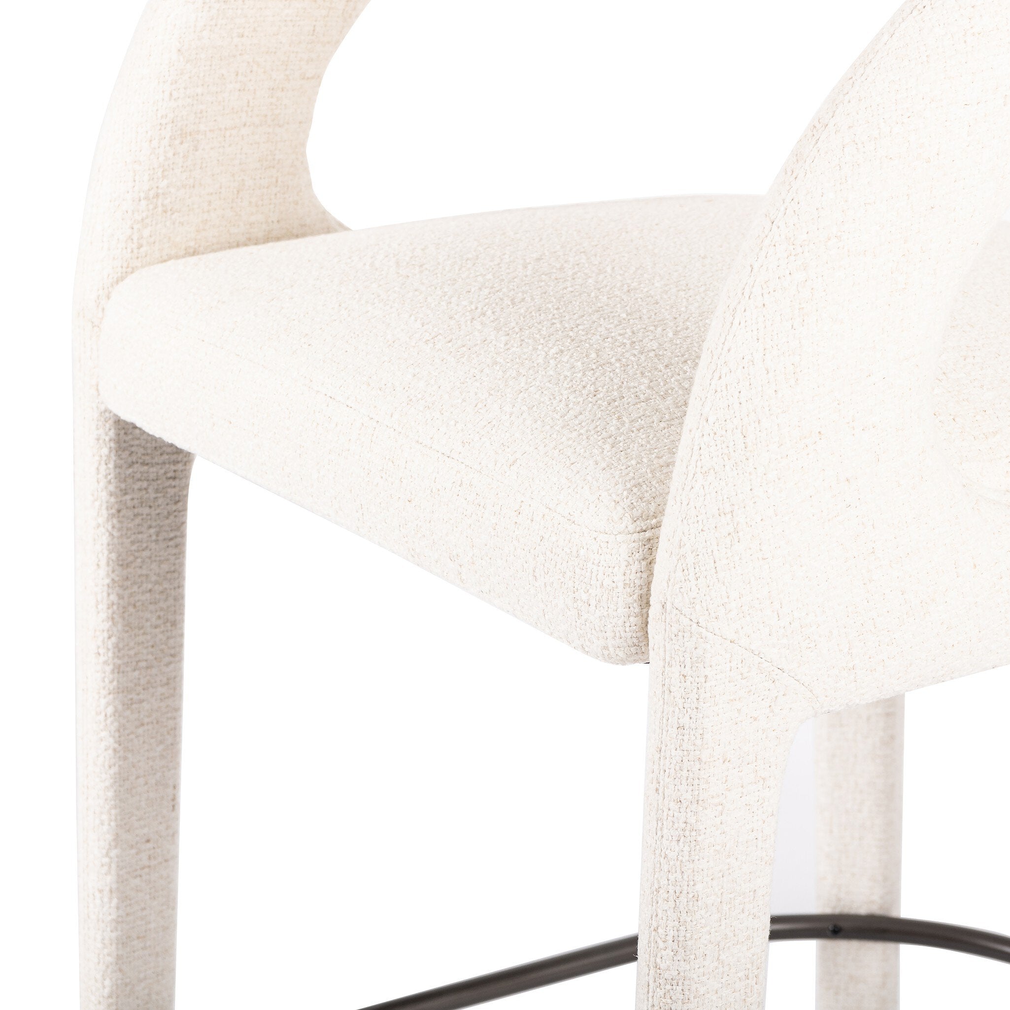Four Hands Hawkins Bar + Counter Stool — Omari Natural-Gunmetal-Bar