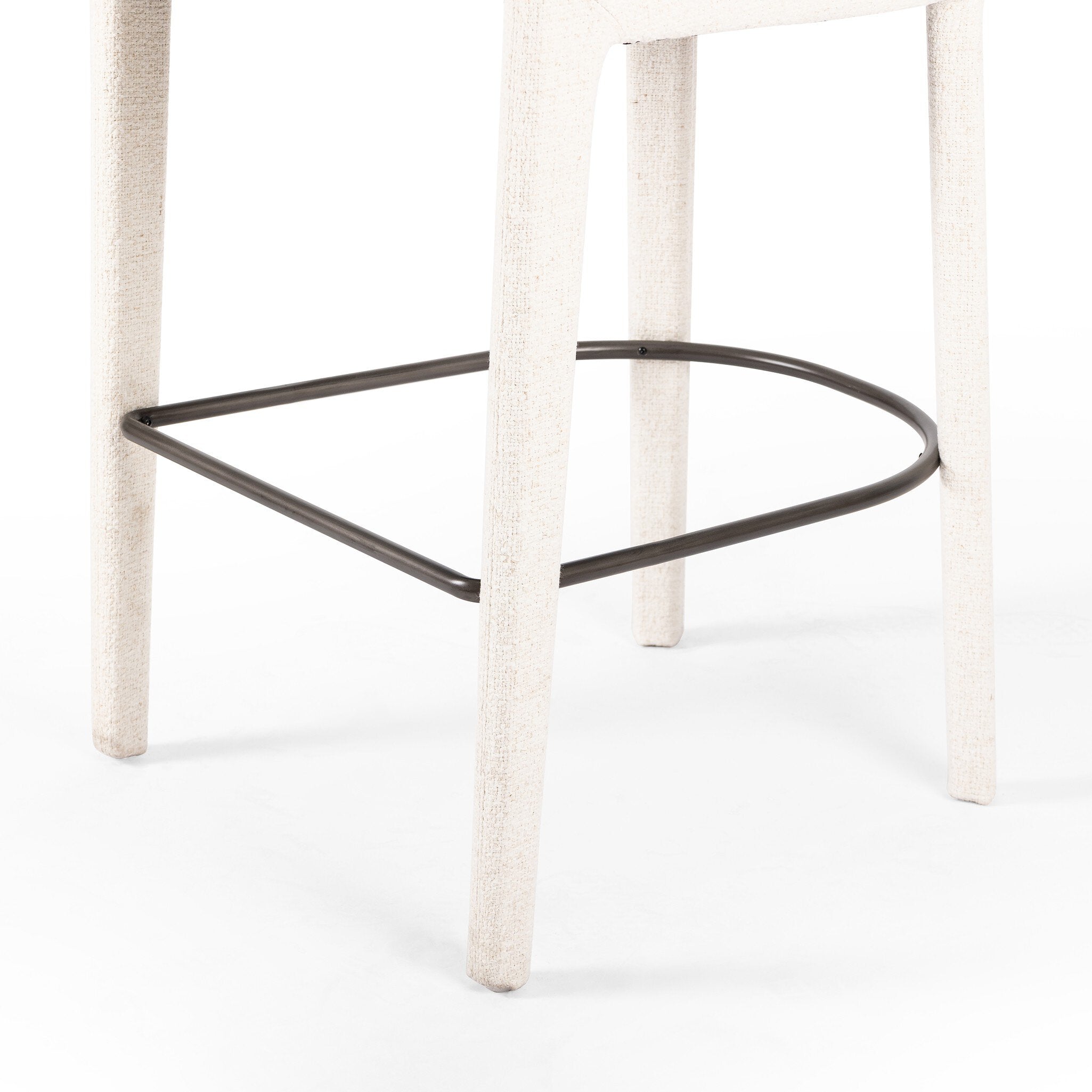 Four Hands Hawkins Bar + Counter Stool — Omari Natural-Gunmetal-Bar