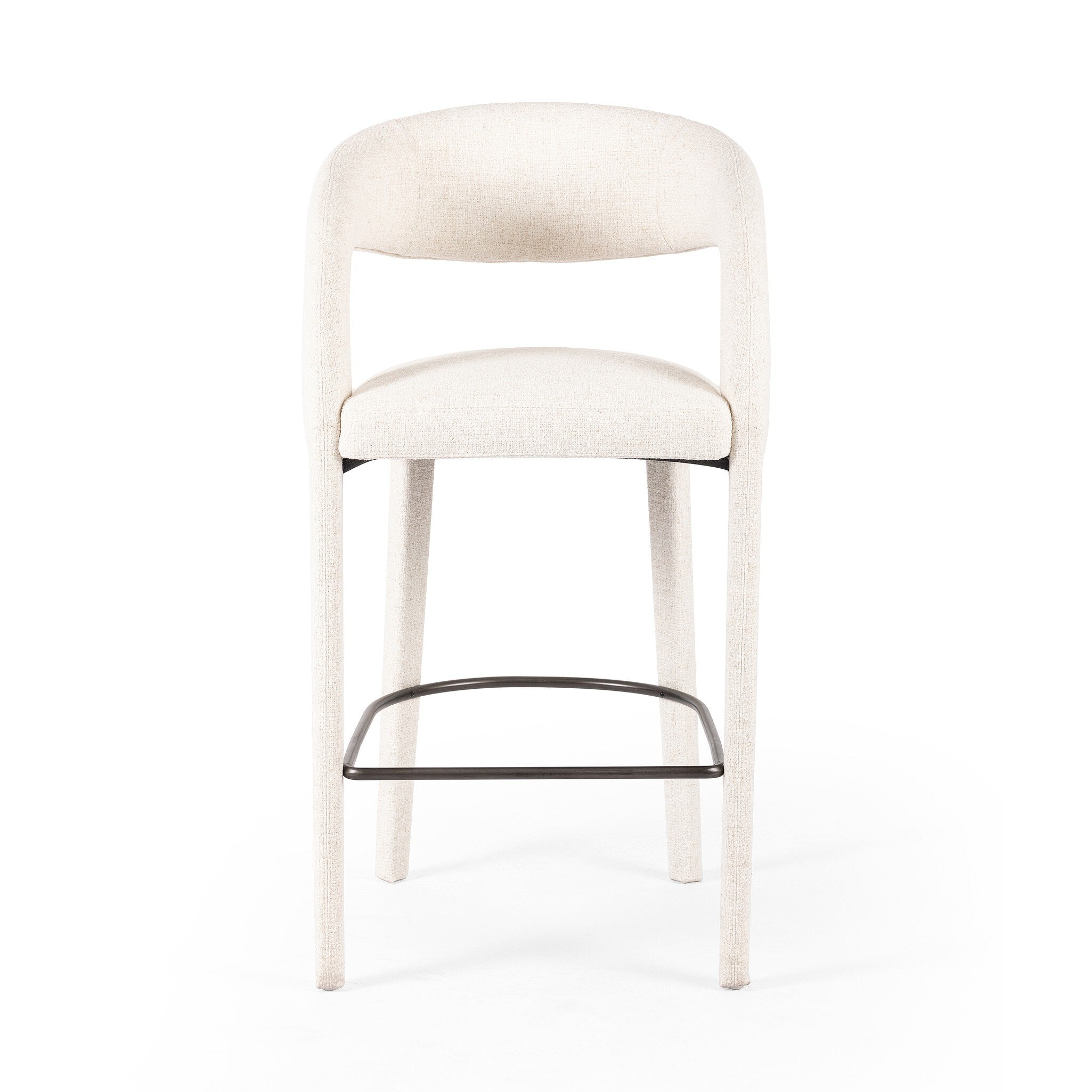 Four Hands Hawkins Bar + Counter Stool — Omari Natural-Gunmetal-Bar
