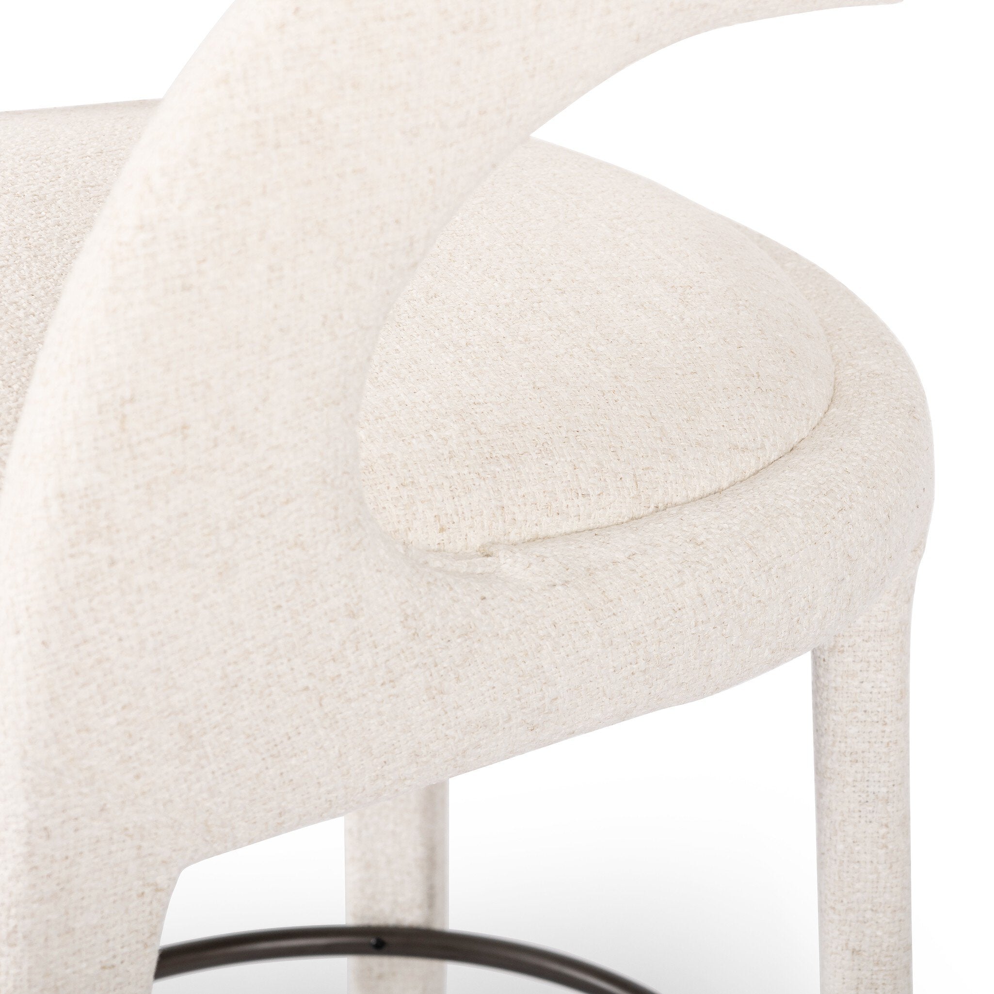 Four Hands Hawkins Bar + Counter Stool — Omari Natural-Gunmetal-Counter