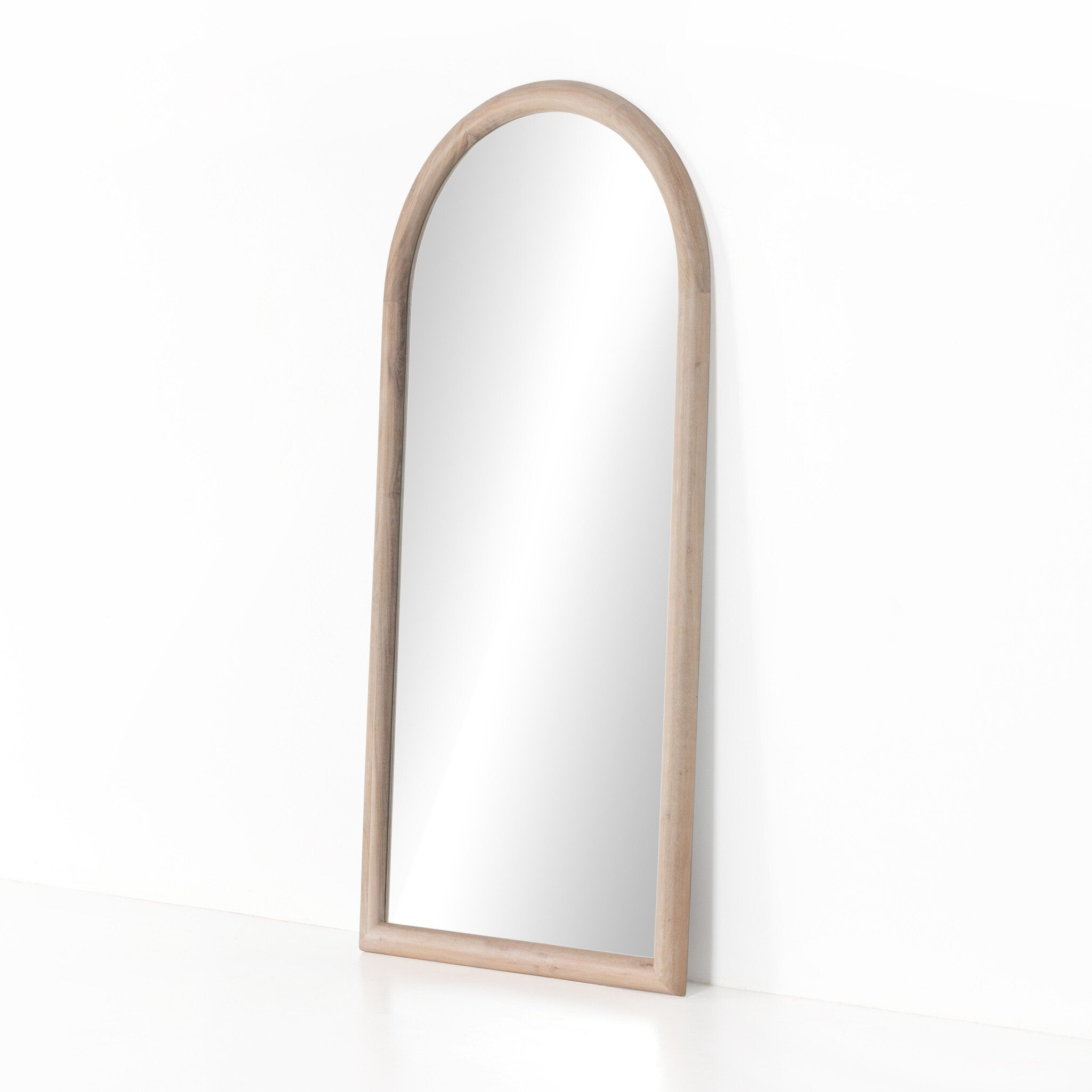 Four Hands Gulliver Floor Mirror — Whitewash Acacia