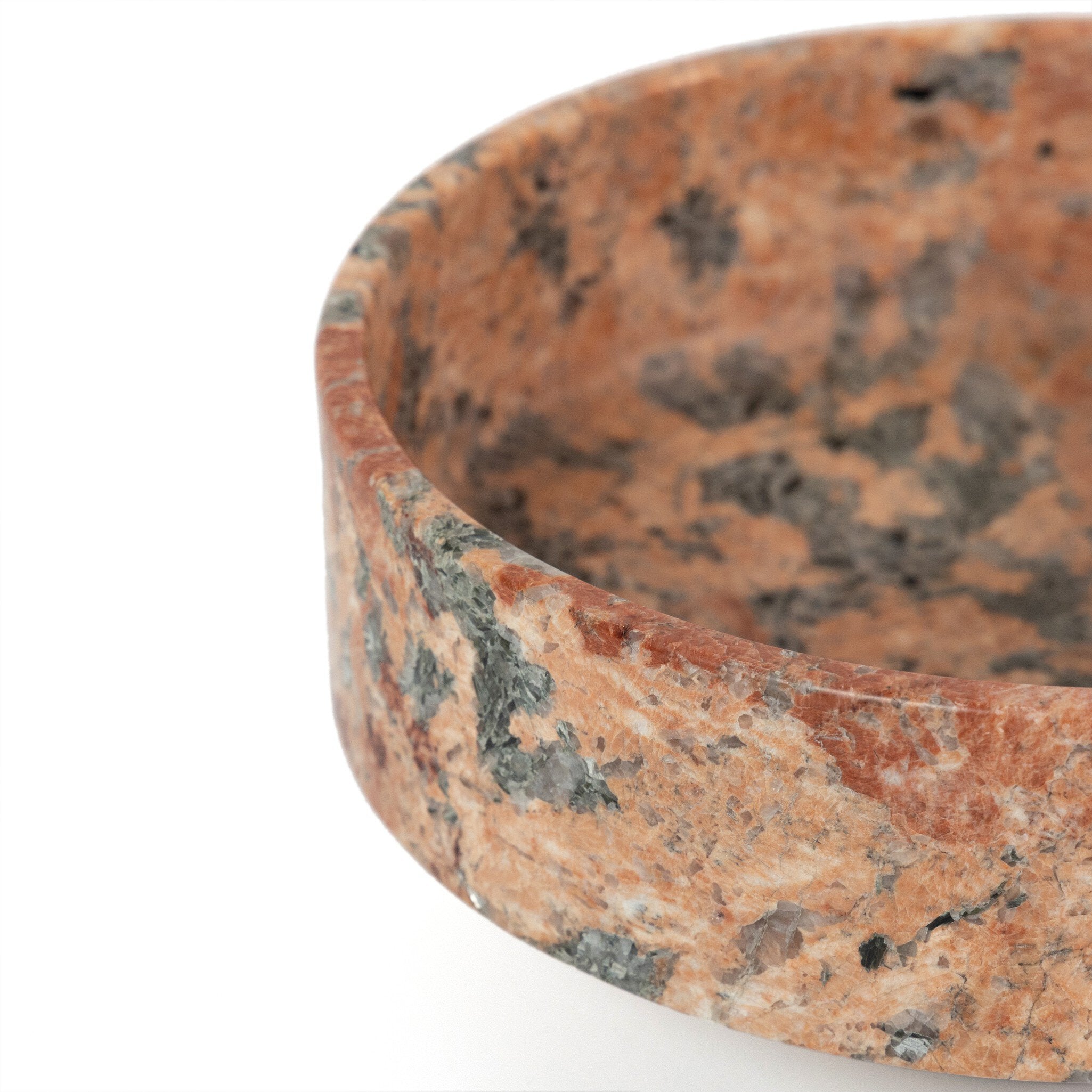 Four Hands Fray Bowl — Red Dune Marble-Terracotta Sandstone