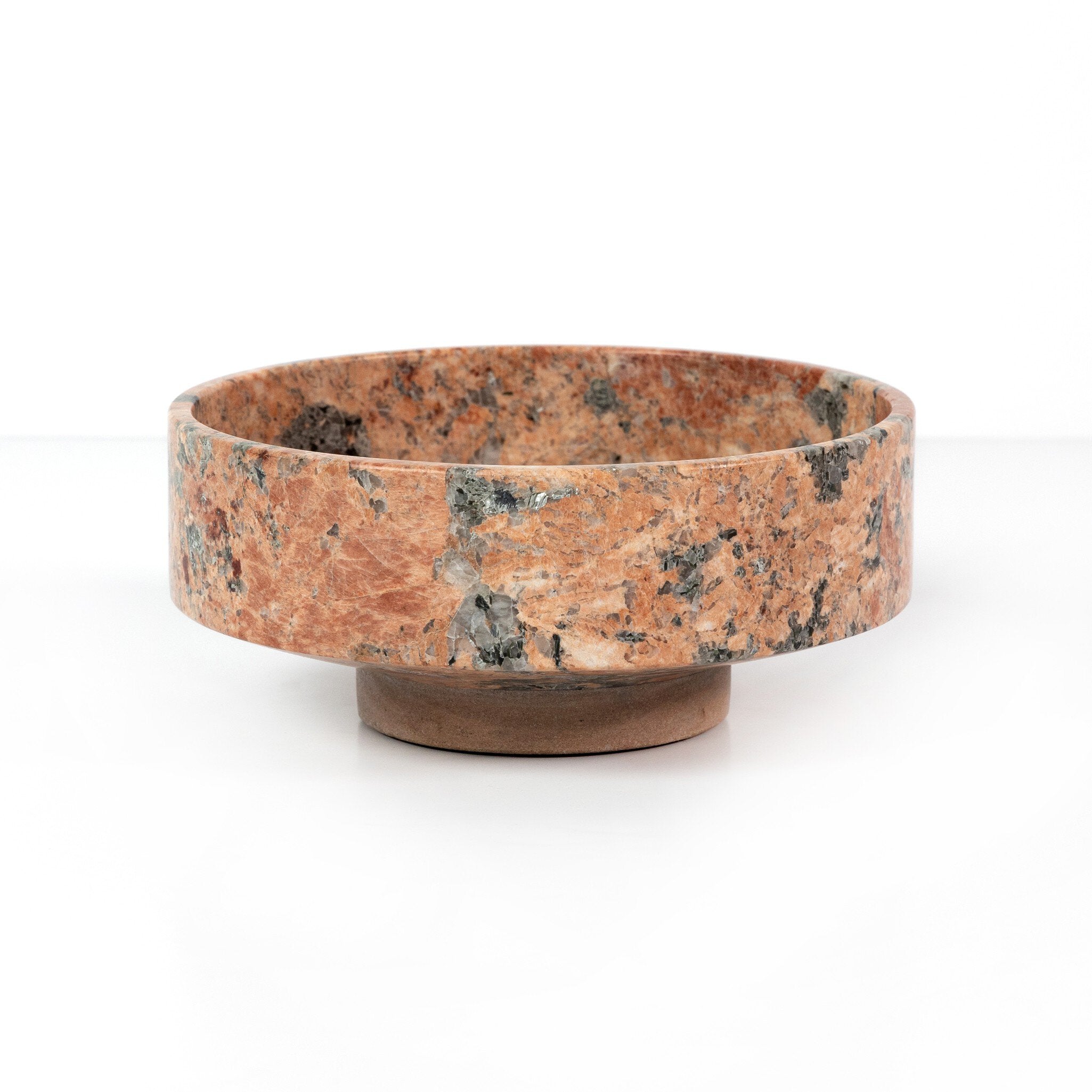 Four Hands Fray Bowl — Red Dune Marble-Terracotta Sandstone