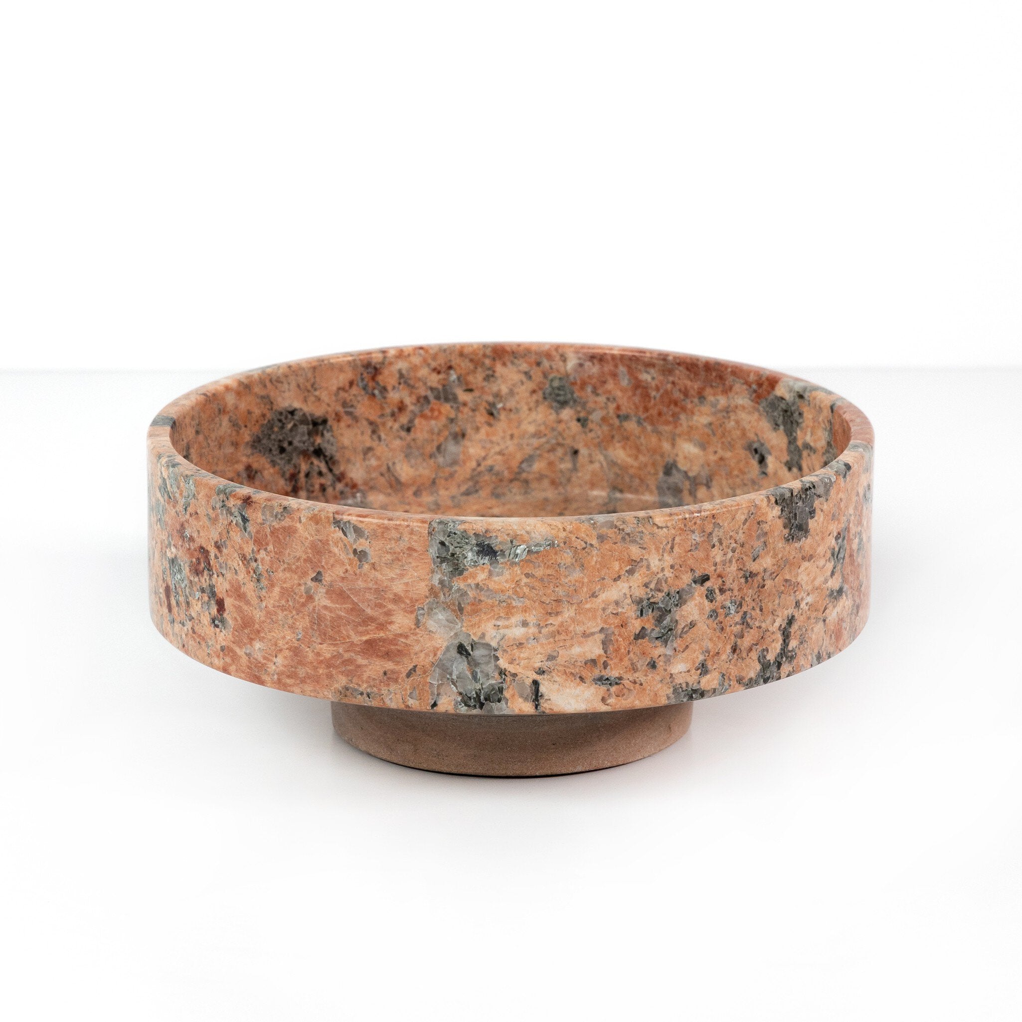 Four Hands Fray Bowl — Red Dune Marble-Terracotta Sandstone