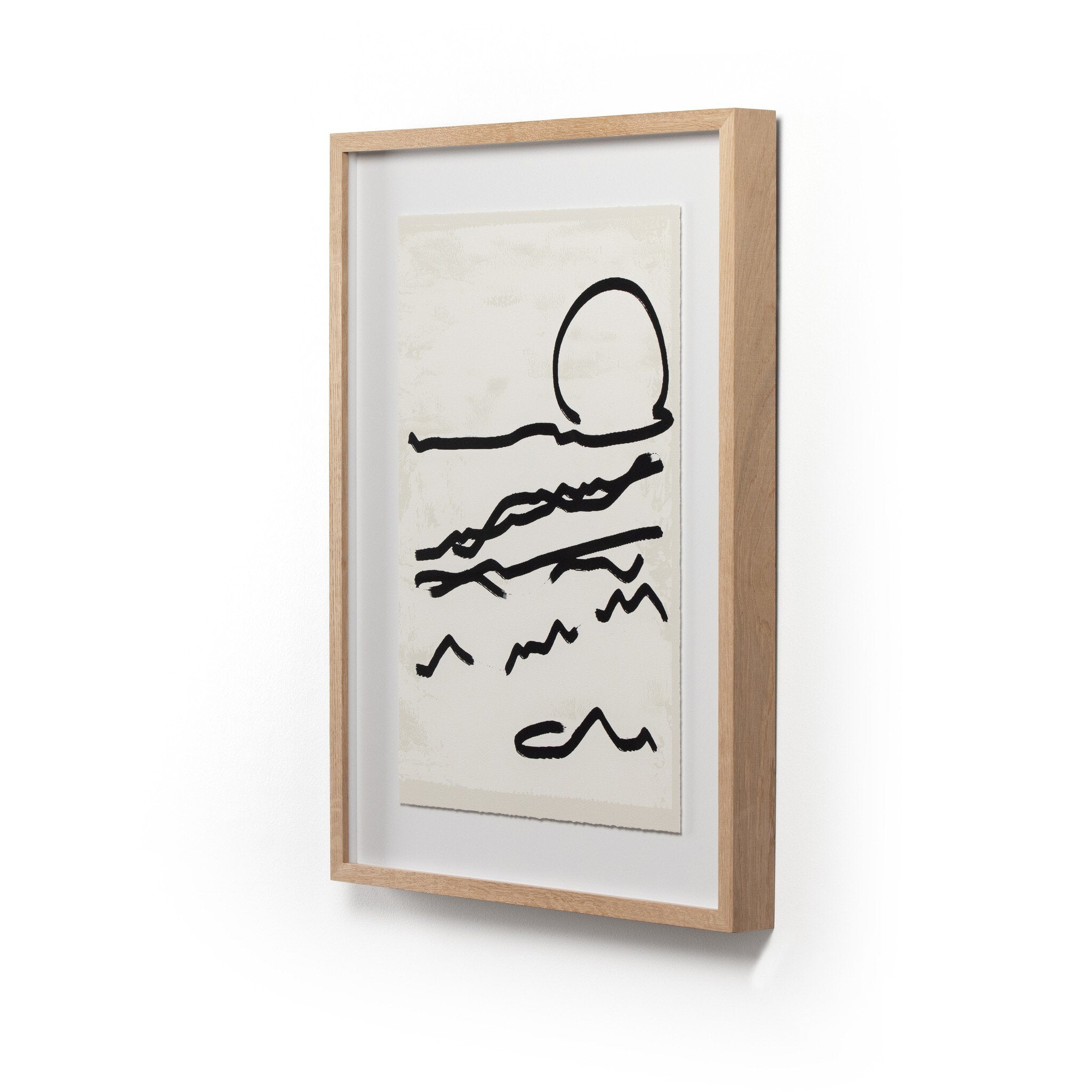 Four Hands Mountain High I by Coup d'Esprit — 230427-001 - 24.0x32.0-Vertical Grain 2.5 White Oak-Medium