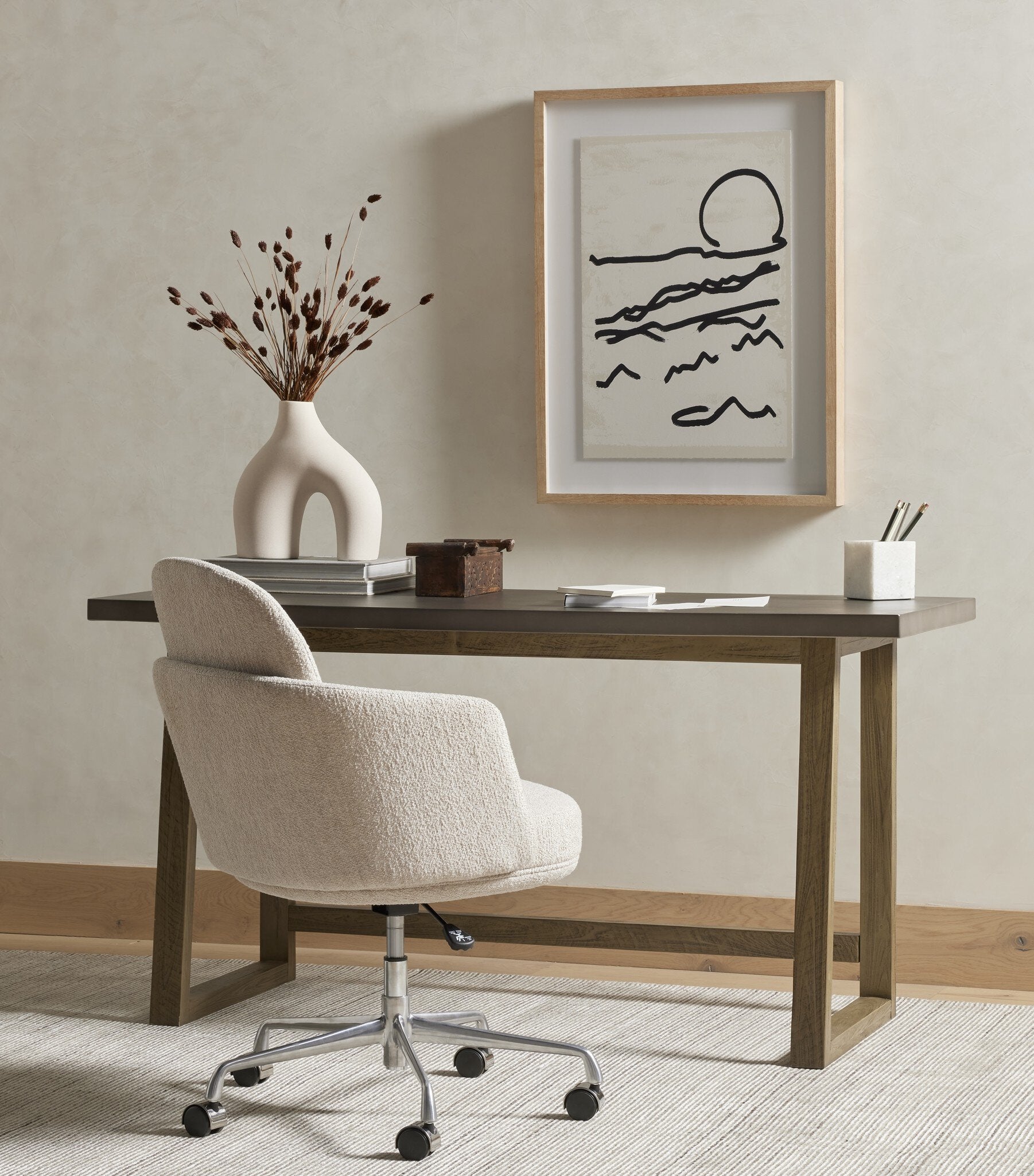 Four Hands Mountain High I by Coup d'Esprit — 230427-001 - 24.0x32.0-Vertical Grain 2.5 White Oak-Medium