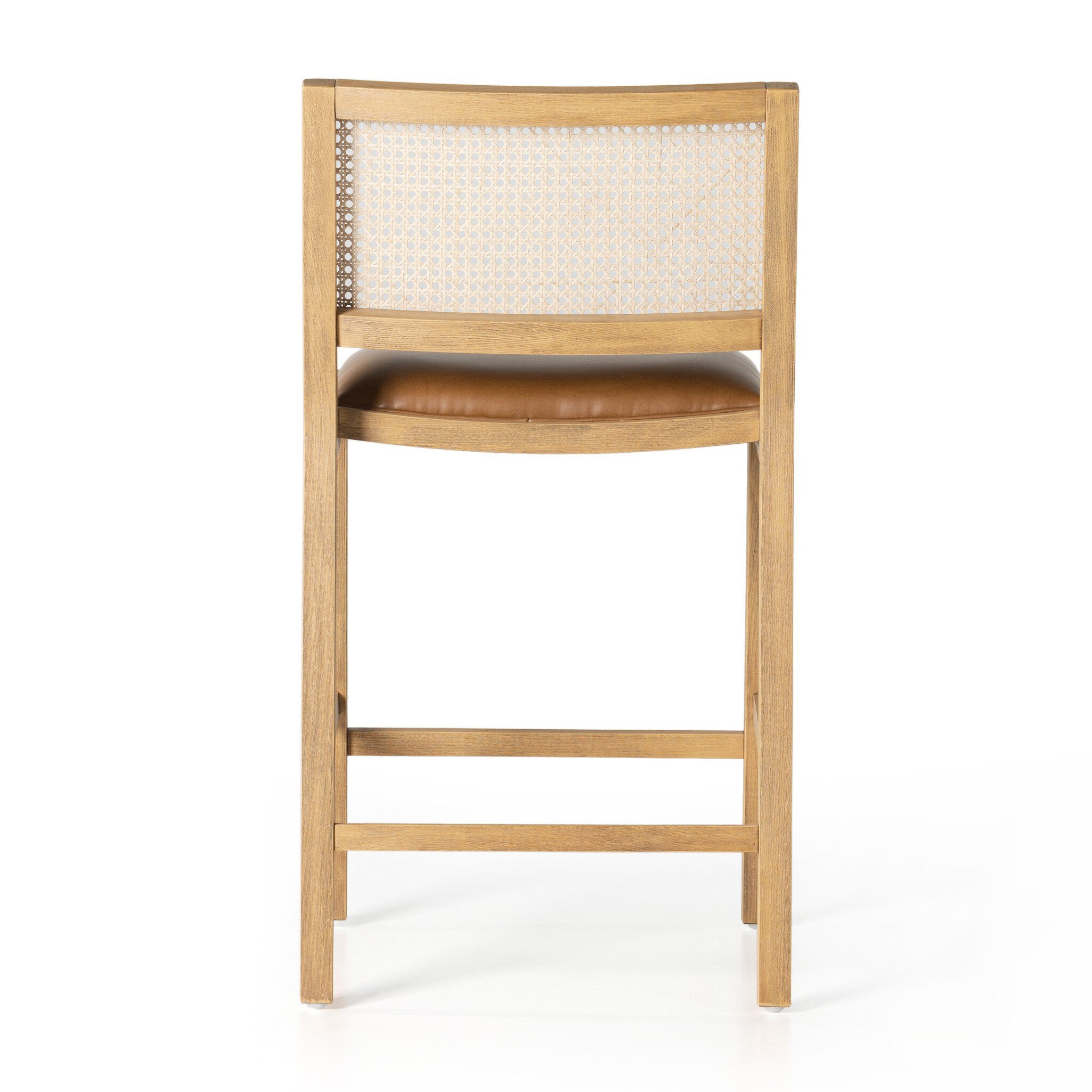 Four Hands Sage Bar + Counter Stool — Sierra Butterscotch-Natural Beech-Natural Cane-Counter