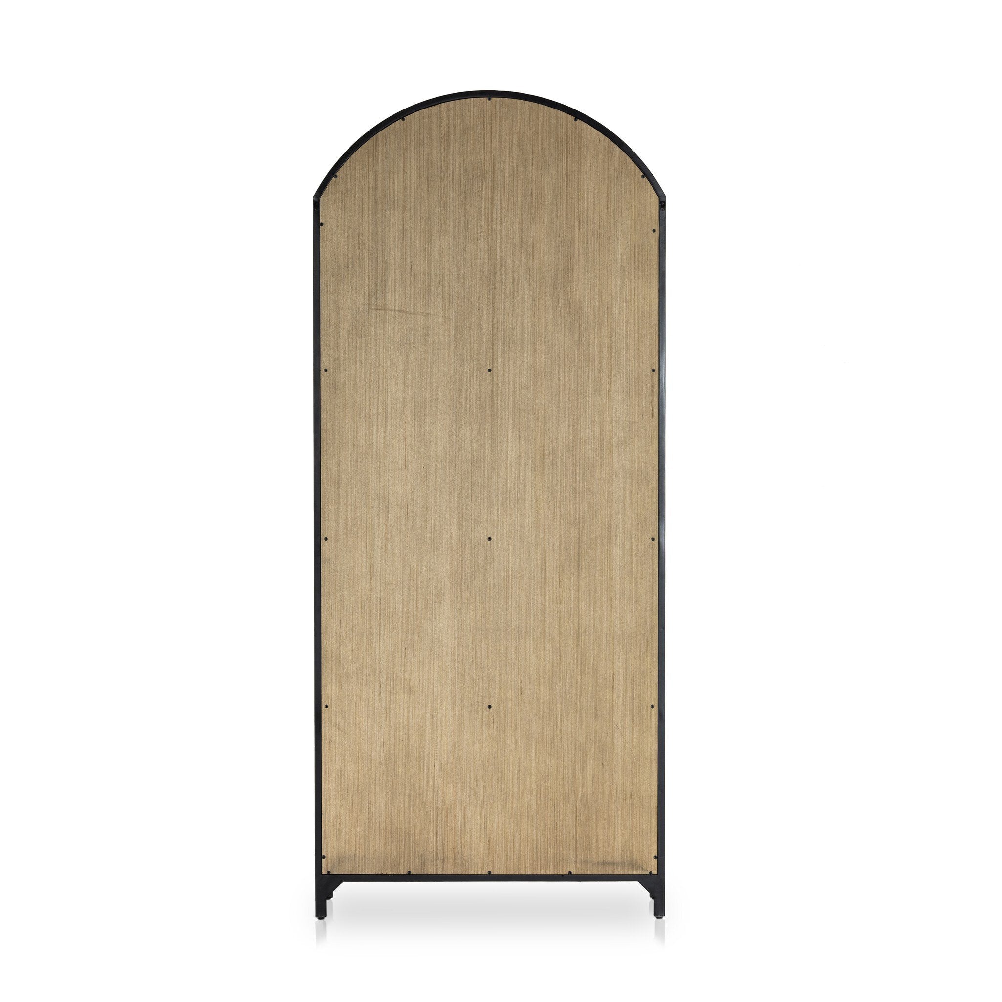 Four Hands Belmont Cabinet — Black-Weathered Bronze-Light Oak Veneer