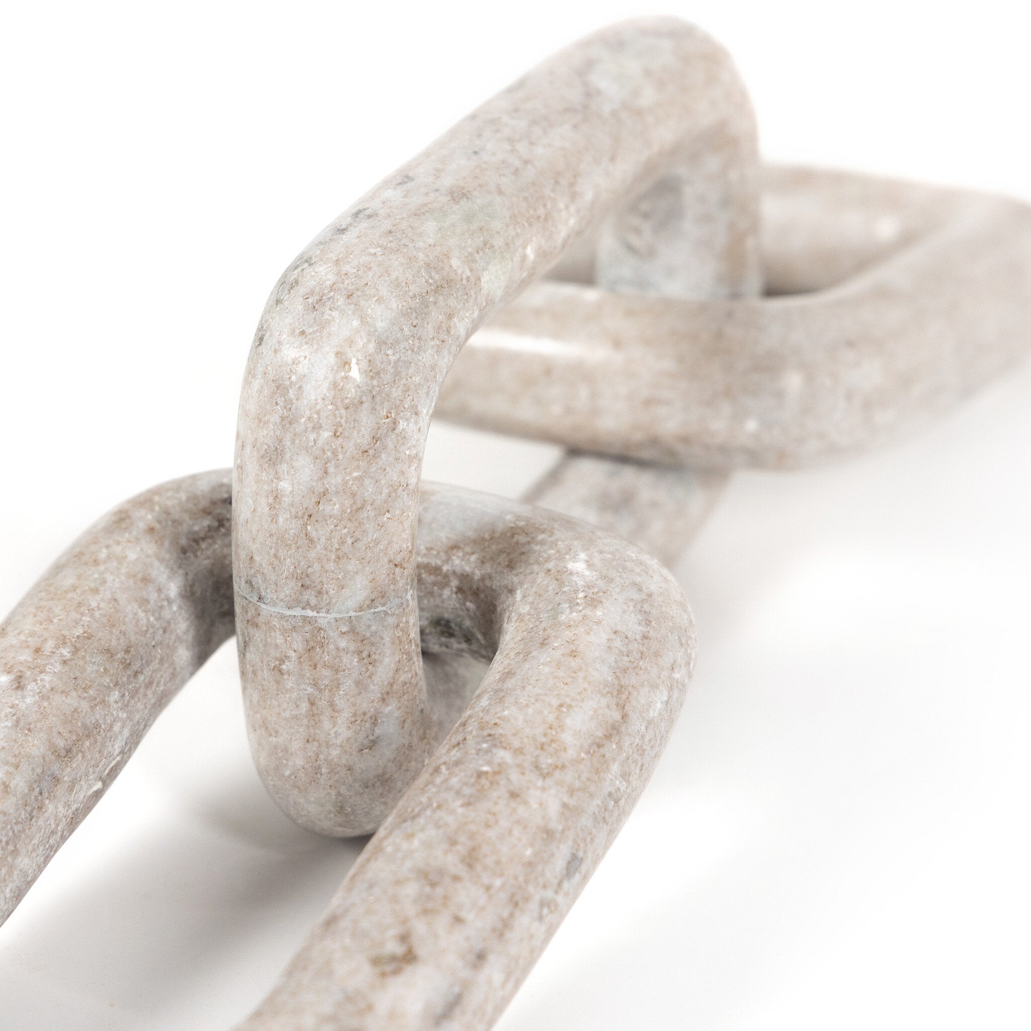 Four Hands Marble Chain — Creamy Taupe Marble Solid