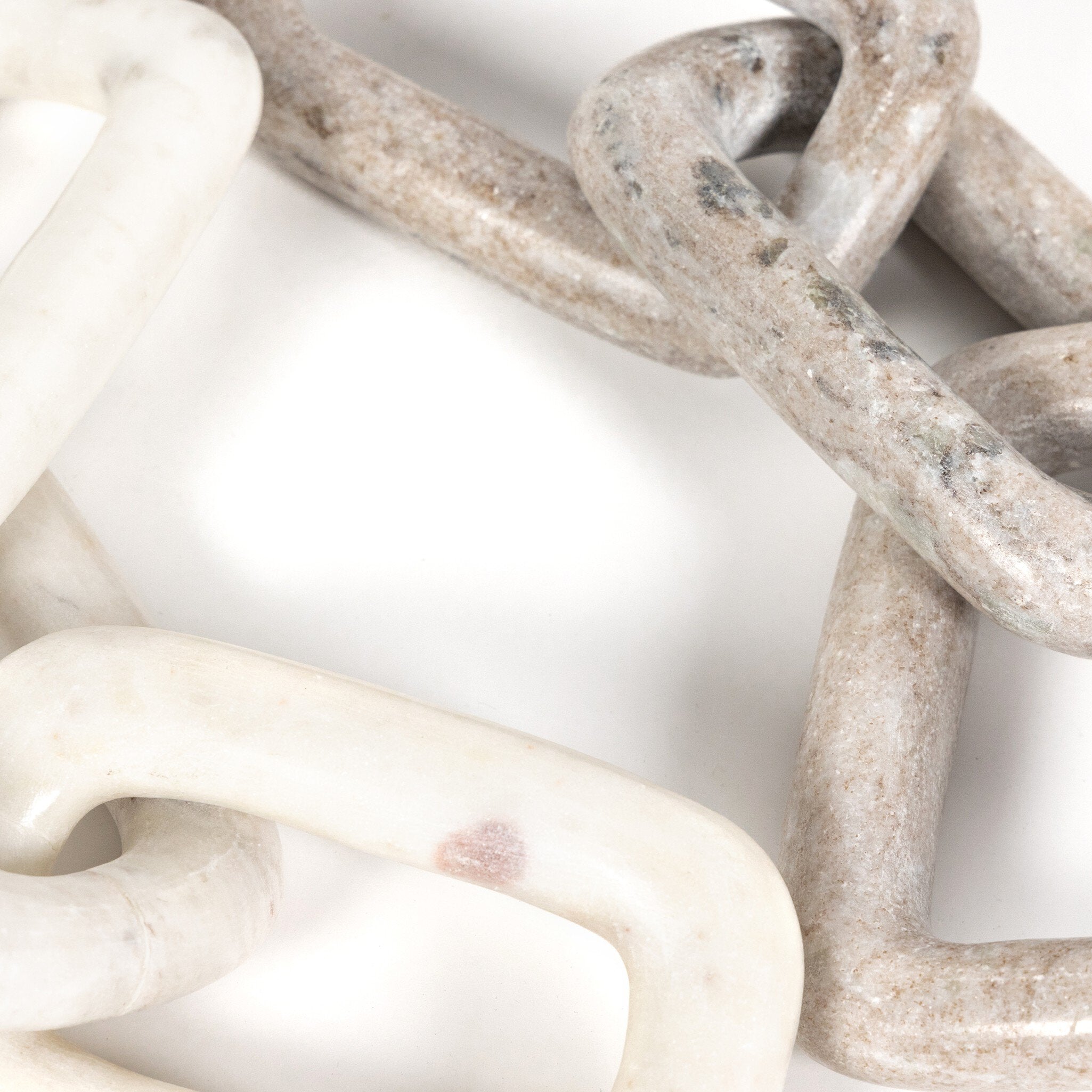 Four Hands Marble Chain — Creamy Taupe Marble Solid