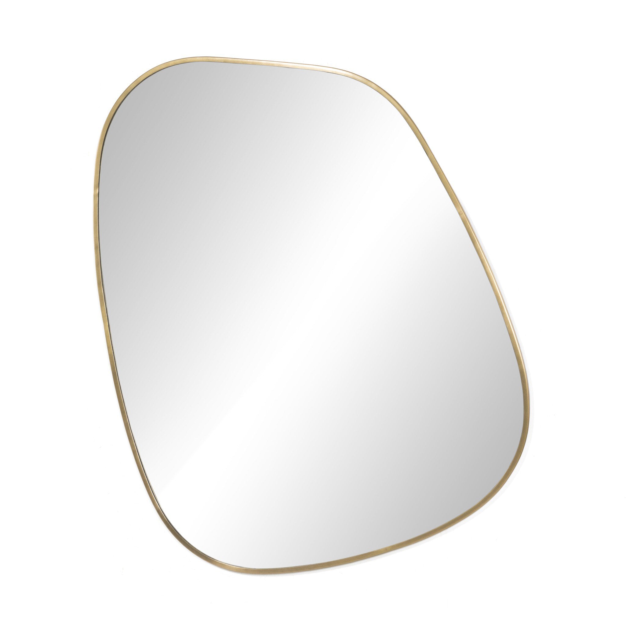 Four Hands Nova Mirror — Antique Brass Iron
