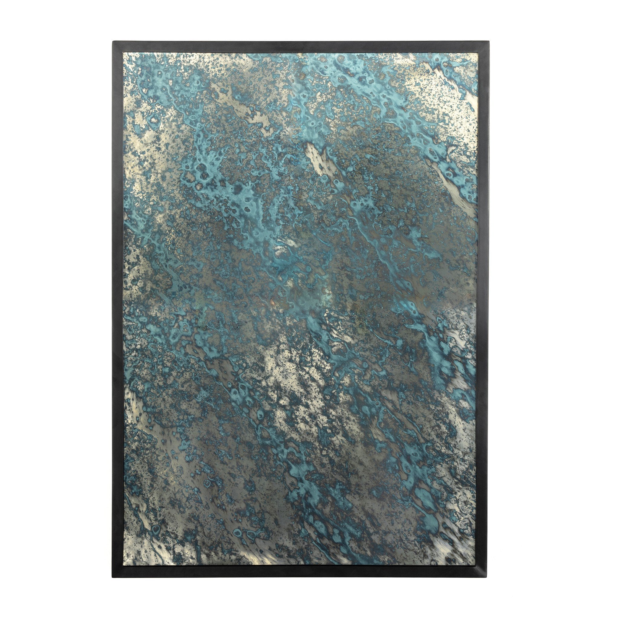 Four Hands Acid Wash Mirror — Acid Wash Mirror-Iron Matte Black