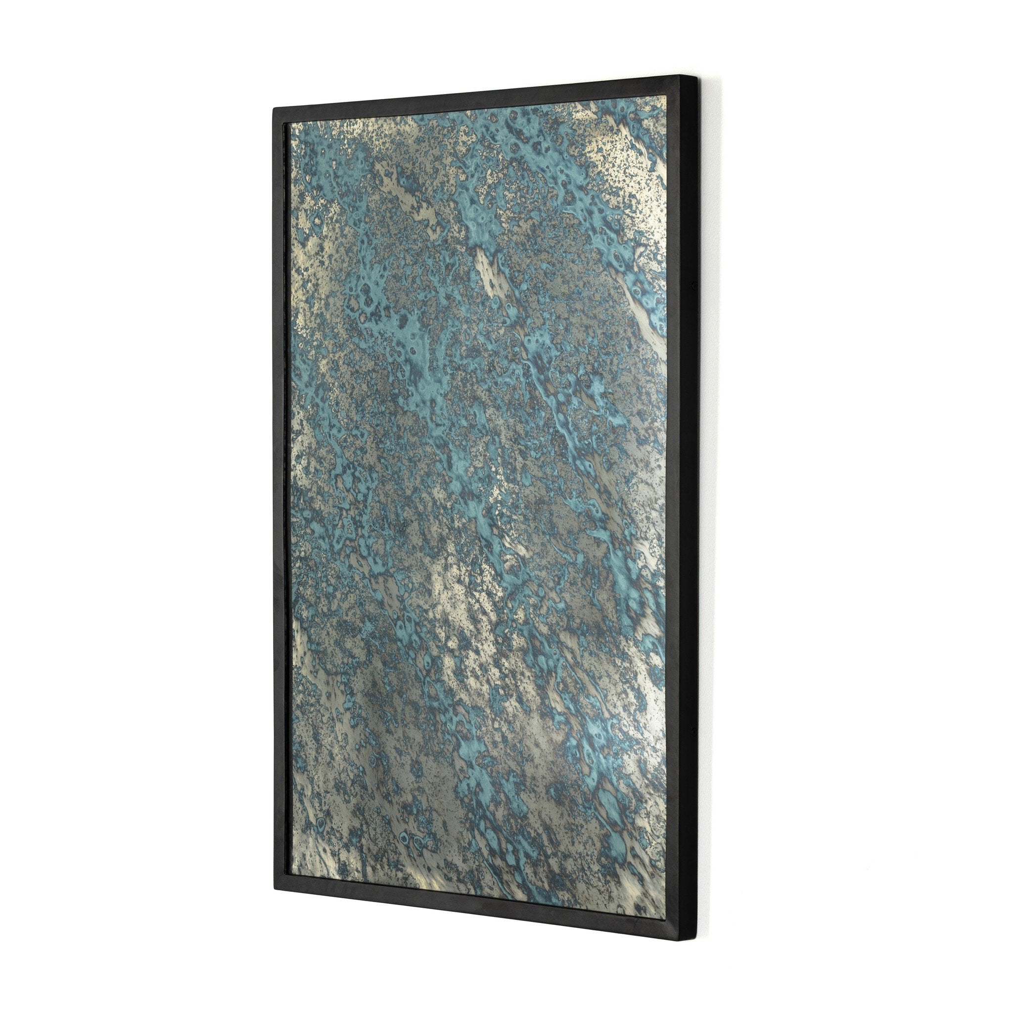 Four Hands Acid Wash Mirror — Acid Wash Mirror-Iron Matte Black