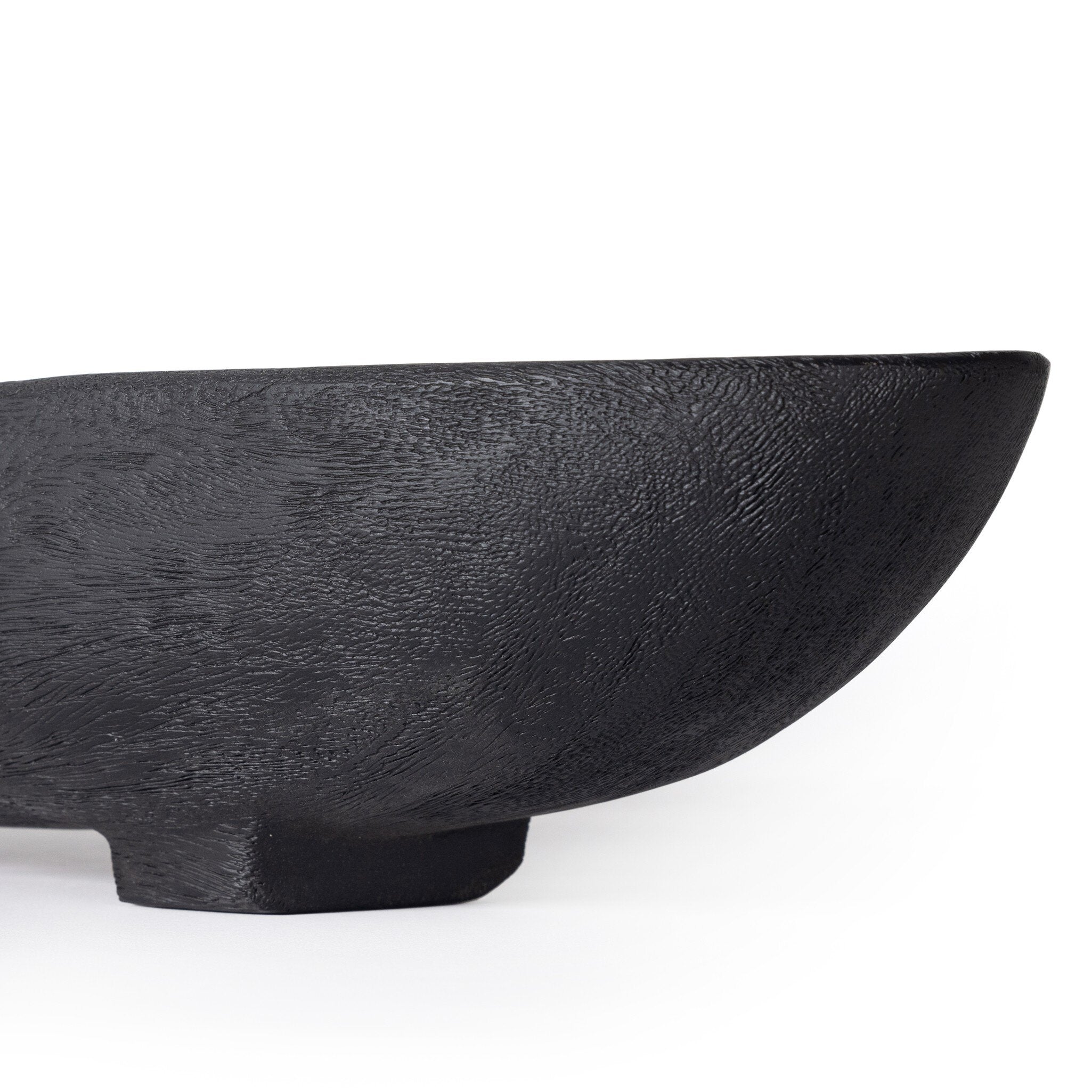 Four Hands Zamora Bowl — Carbonized Black