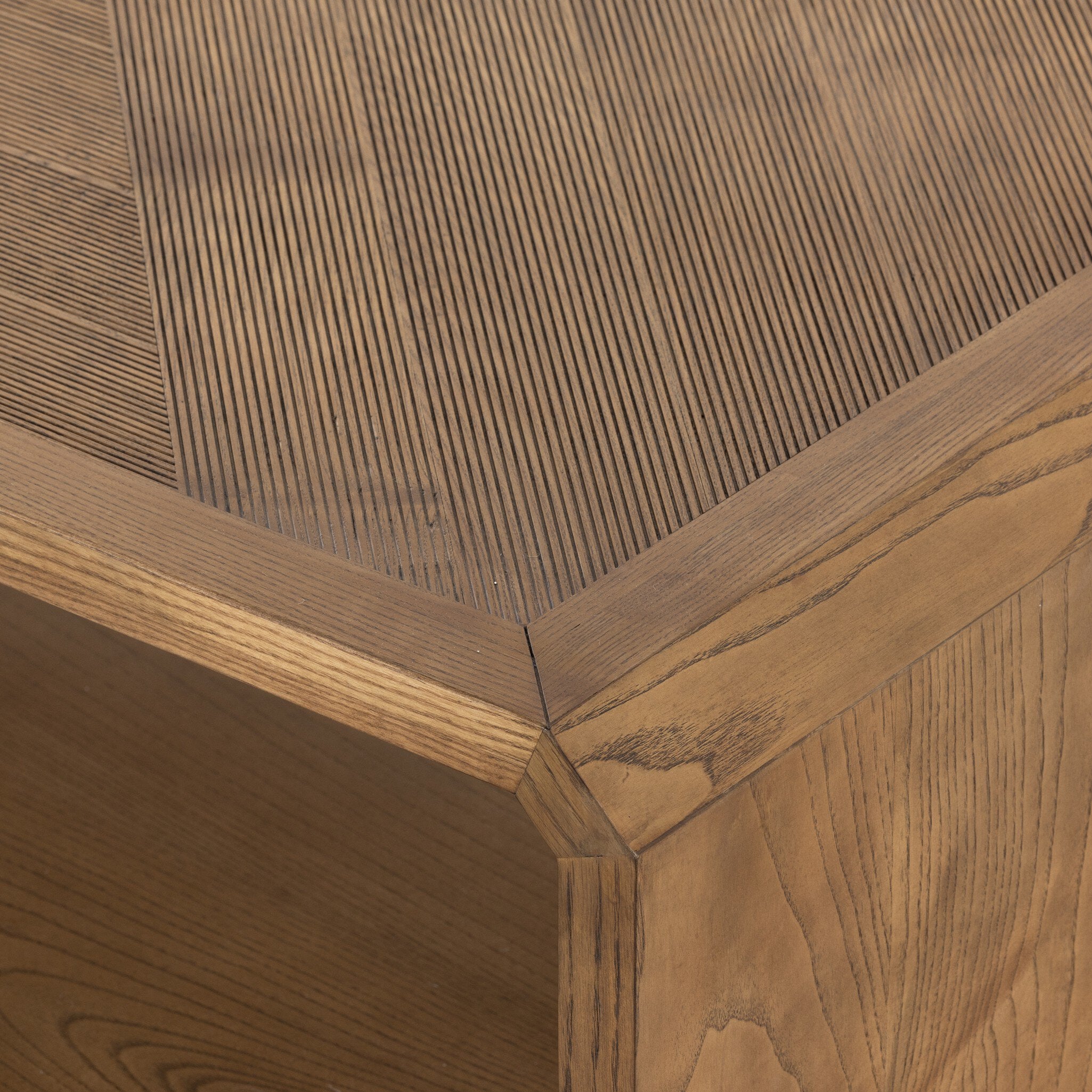 Four Hands Caspian Coffee Table — Natural Ash-Natural Ash Veneer
