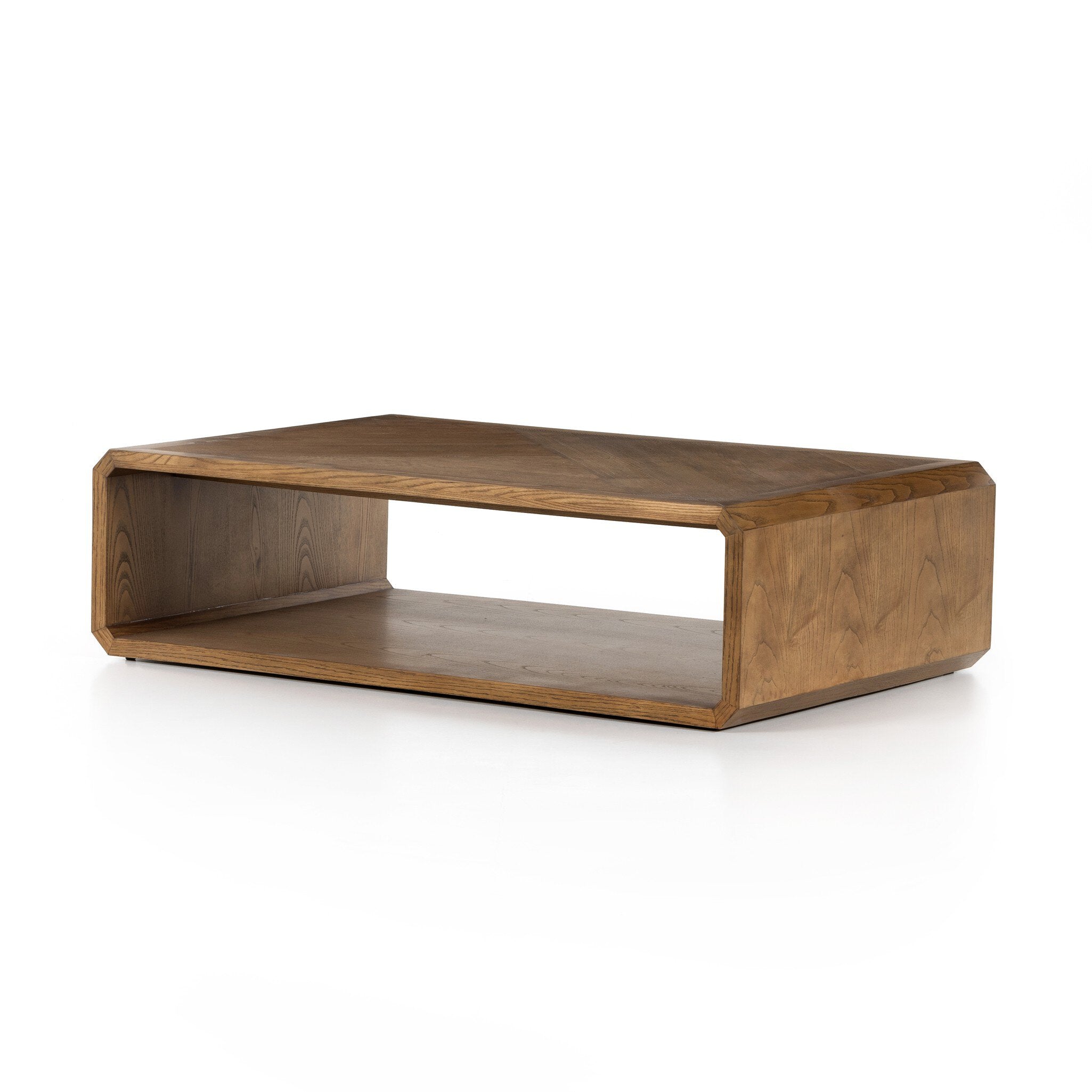 Four Hands Caspian Coffee Table — Natural Ash-Natural Ash Veneer