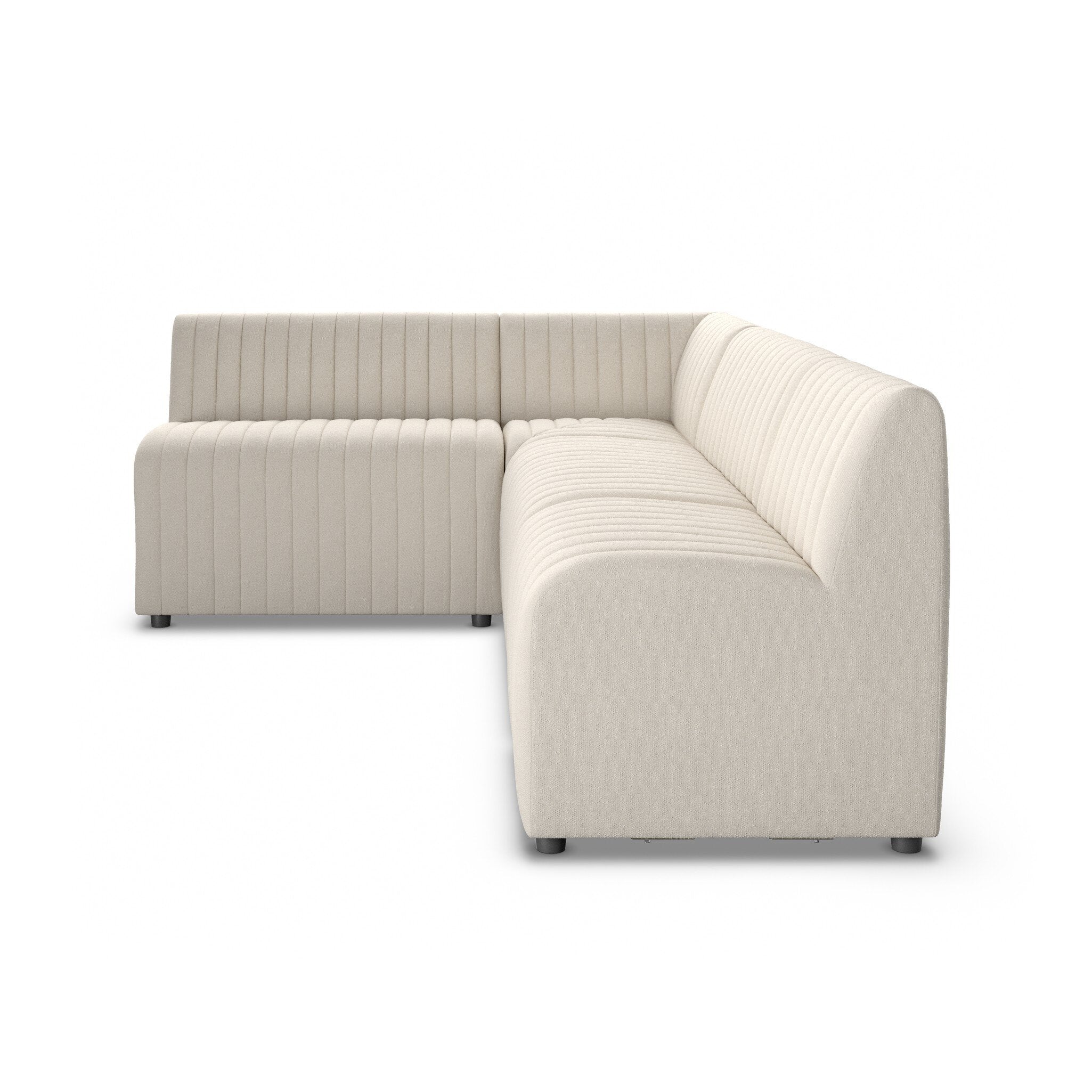 Four Hands Augustine Dining Banquette, L-Shape — Capri Oatmeal