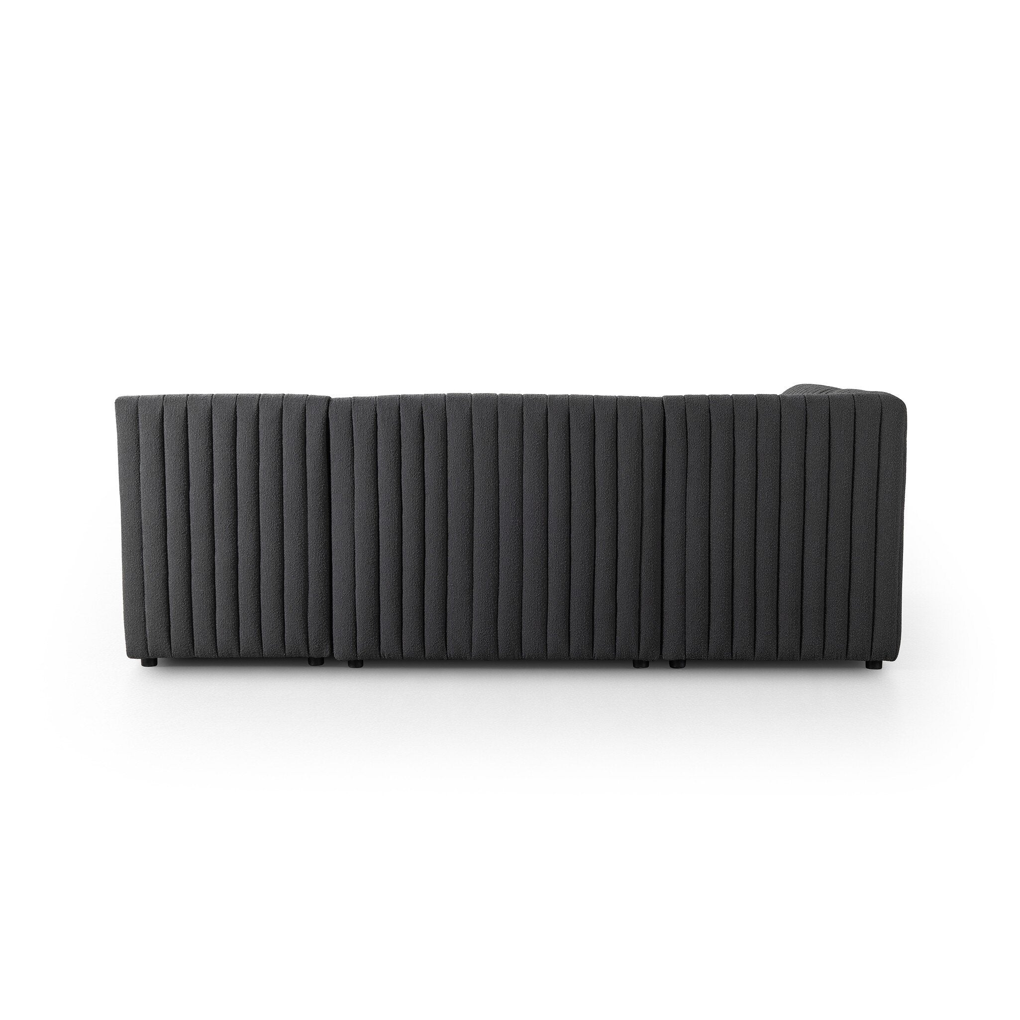 Four Hands Augustine Dining Banquette, L-Shape — FIQA Boucle Charcoal