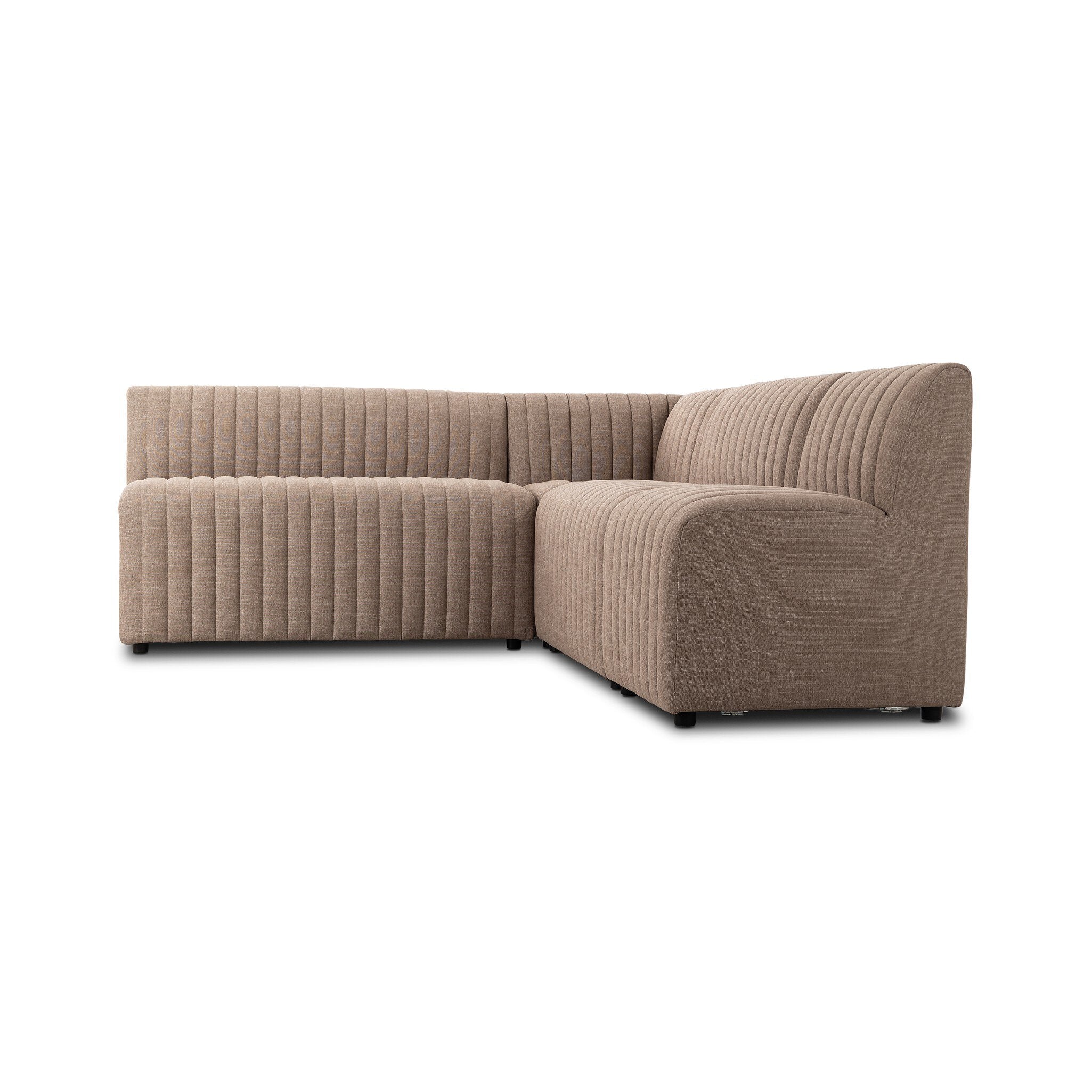Four Hands Augustine Dining Banquette, L-Shape — Crypton Nomad Taupe