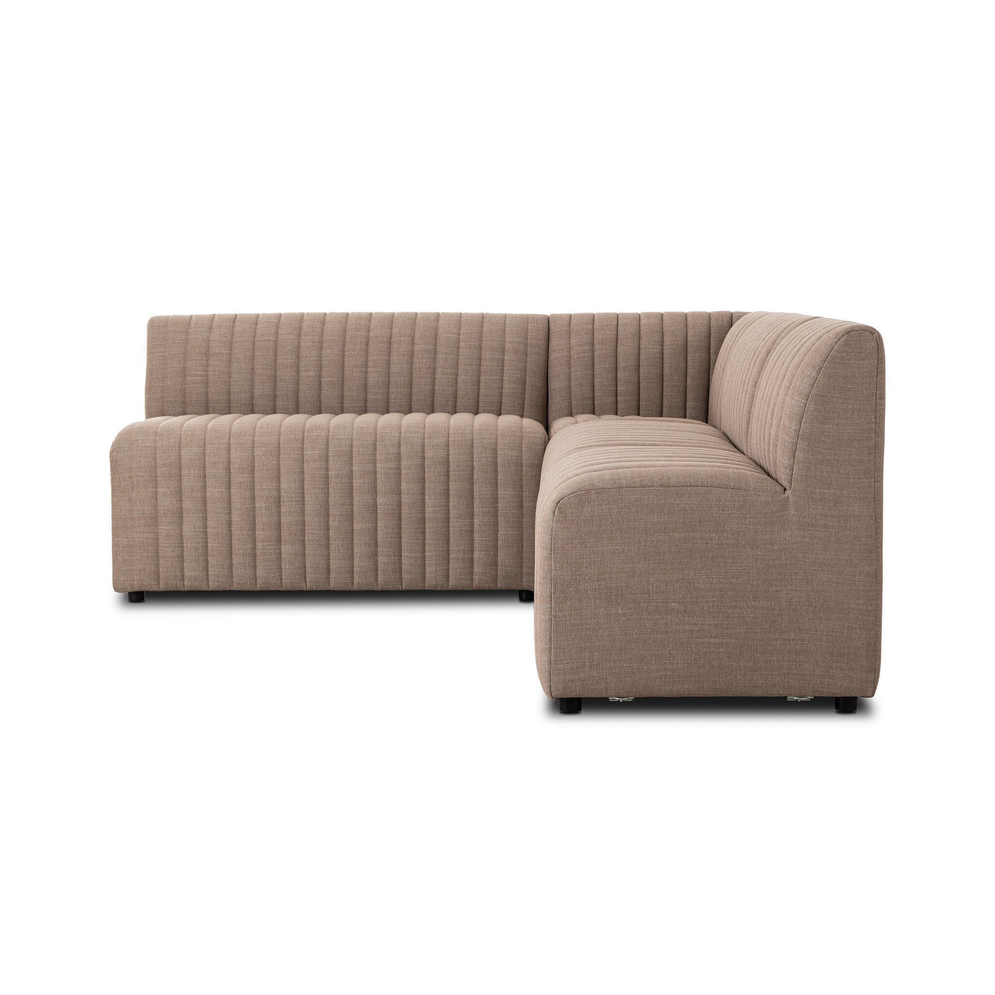 Four Hands Augustine Dining Banquette, L-Shape — Crypton Nomad Taupe