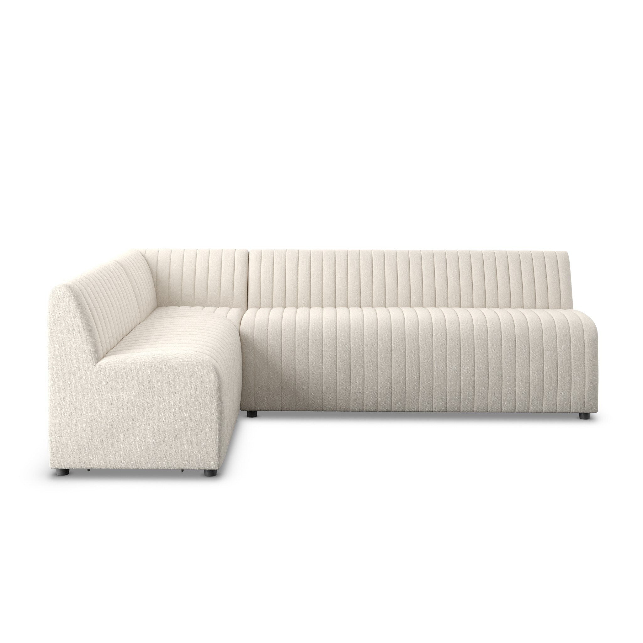 Four Hands Augustine Dining Banquette, L-Shape — Capri Oatmeal