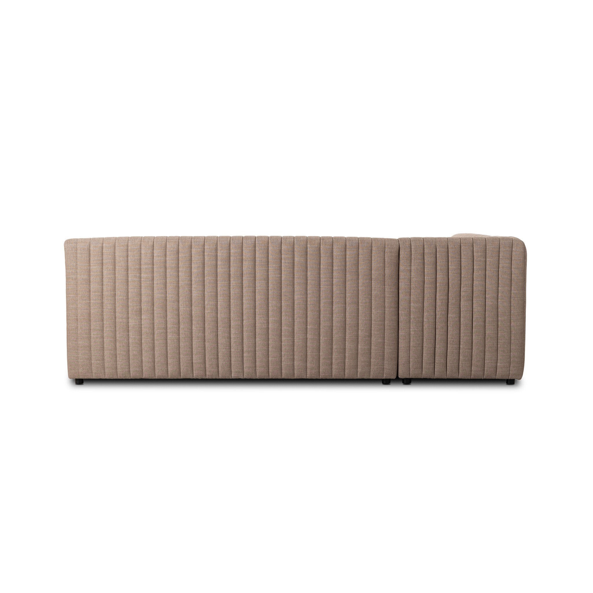 Four Hands Augustine Dining Banquette, L-Shape — Crypton Nomad Taupe