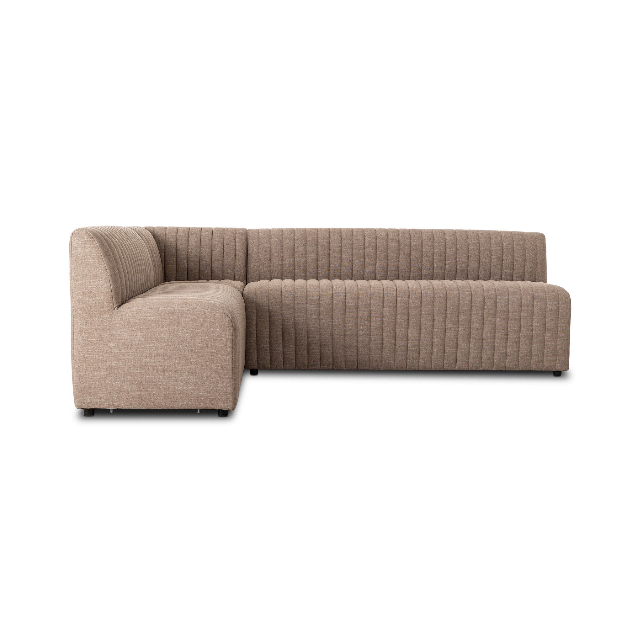 Four Hands Augustine Dining Banquette, L-Shape — Crypton Nomad Taupe