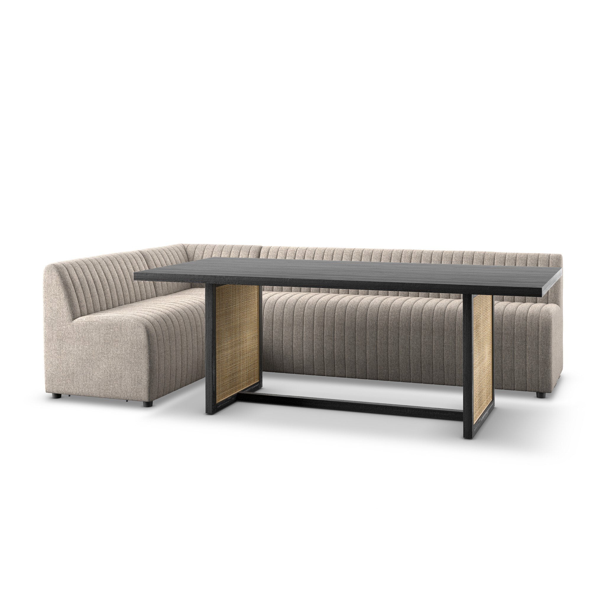 Four Hands Augustine Dining Banquette, L-Shape — Orly Natural