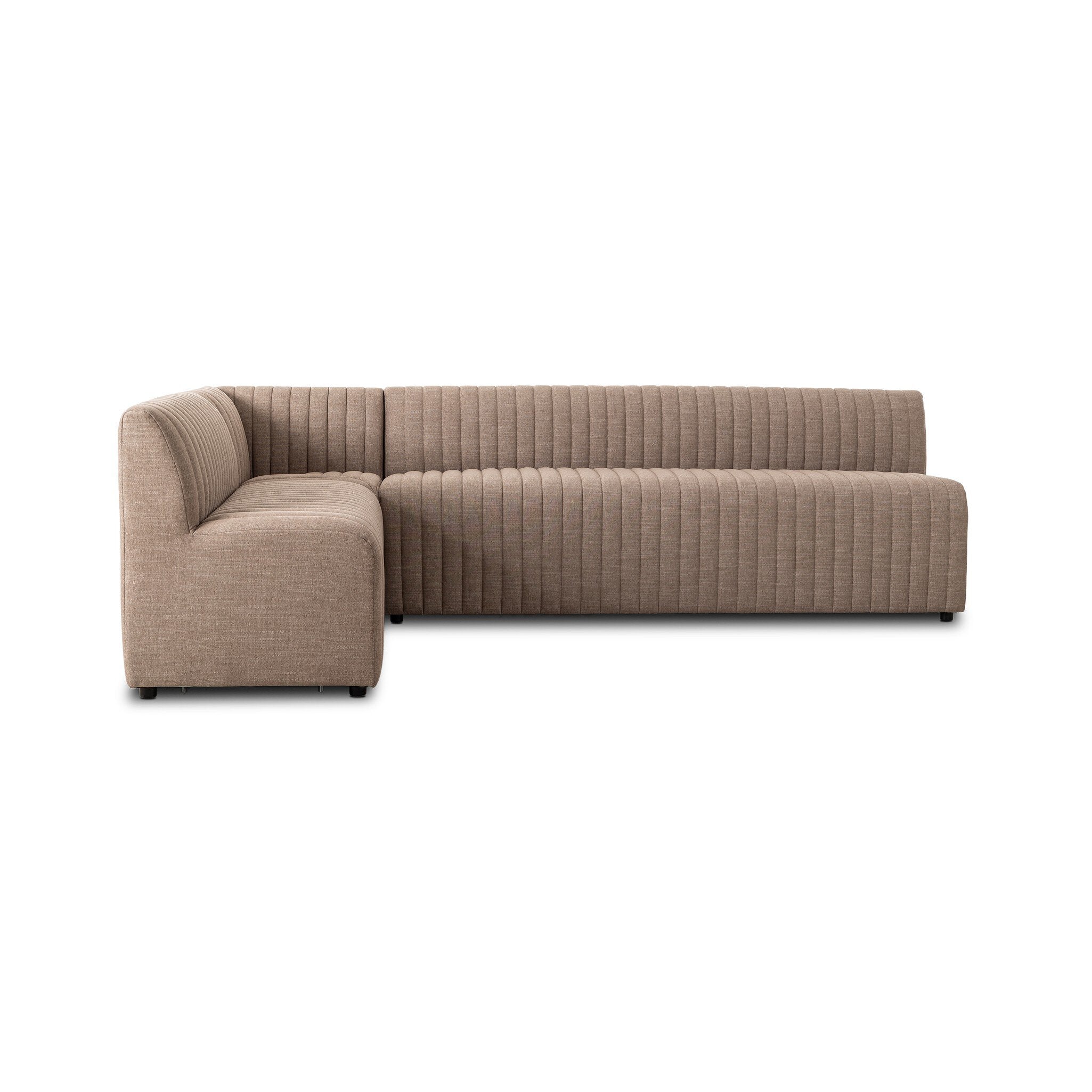 Four Hands Augustine Dining Banquette, L-Shape — Crypton Nomad Taupe