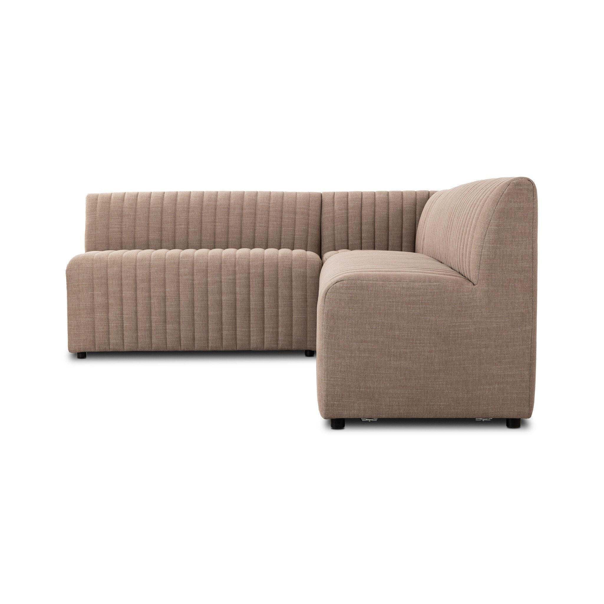 Four Hands Augustine Dining Banquette, L-Shape — Crypton Nomad Taupe