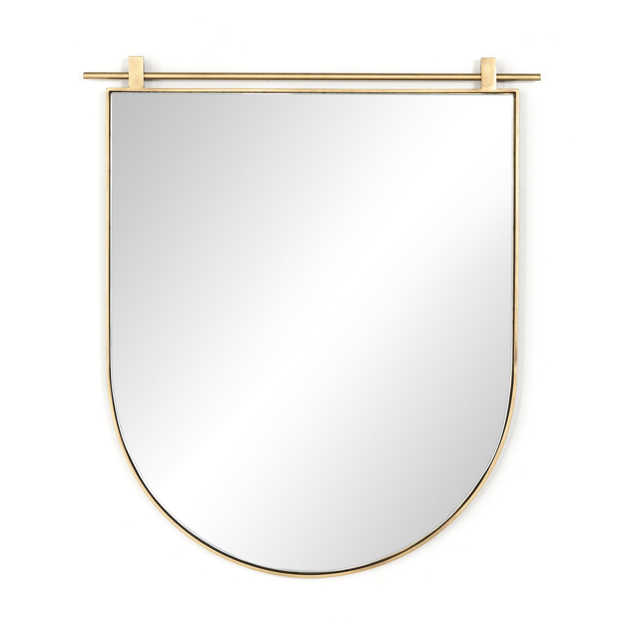 Four Hands Chico Small Arch Mirror — Antique Brass-Mirror