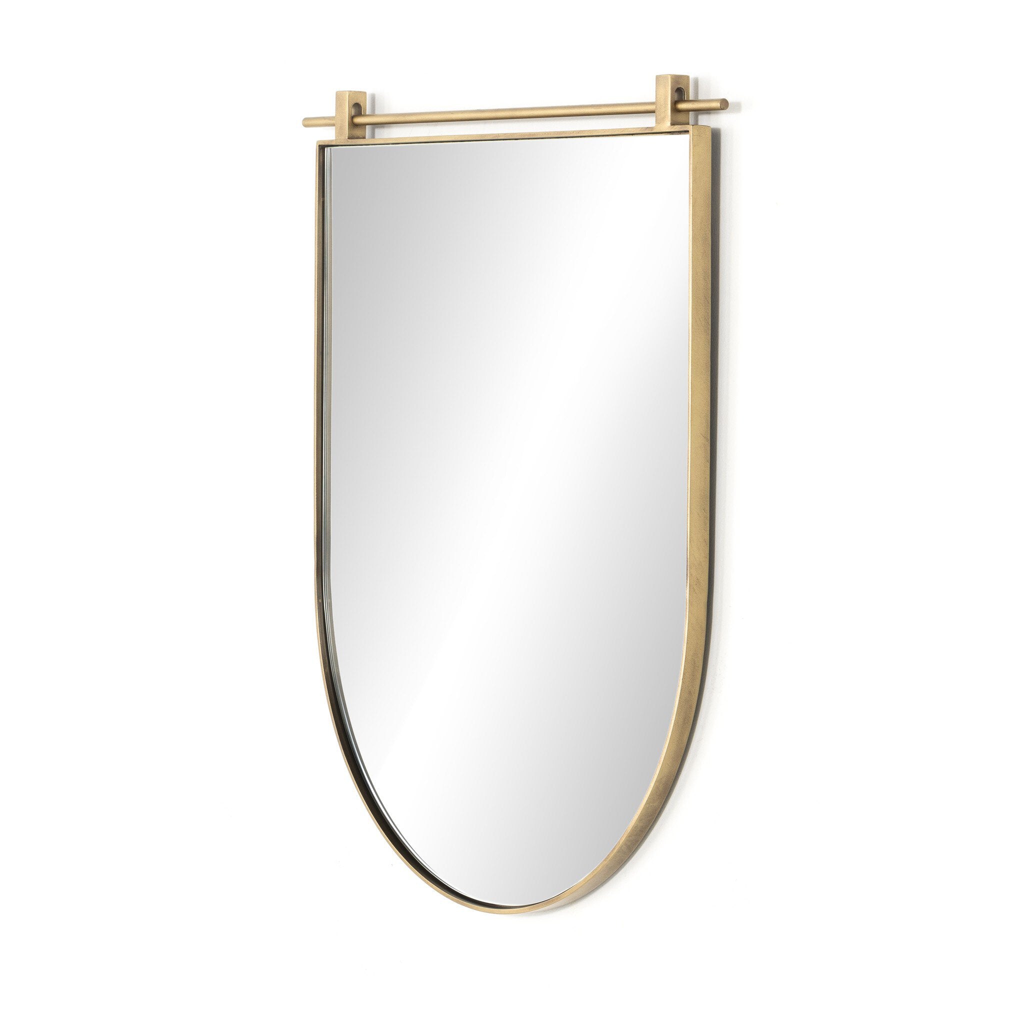 Four Hands Chico Small Arch Mirror — Antique Brass-Mirror