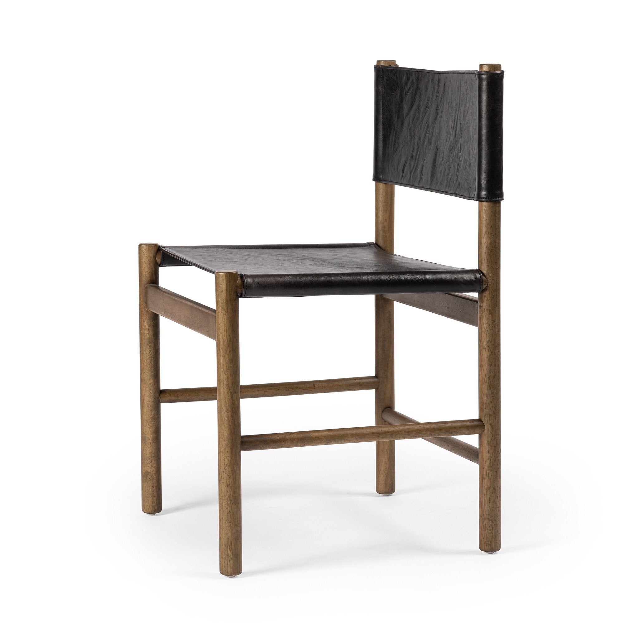 Four Hands Kena Dining Chair — Sonoma Black-Vintage Natural