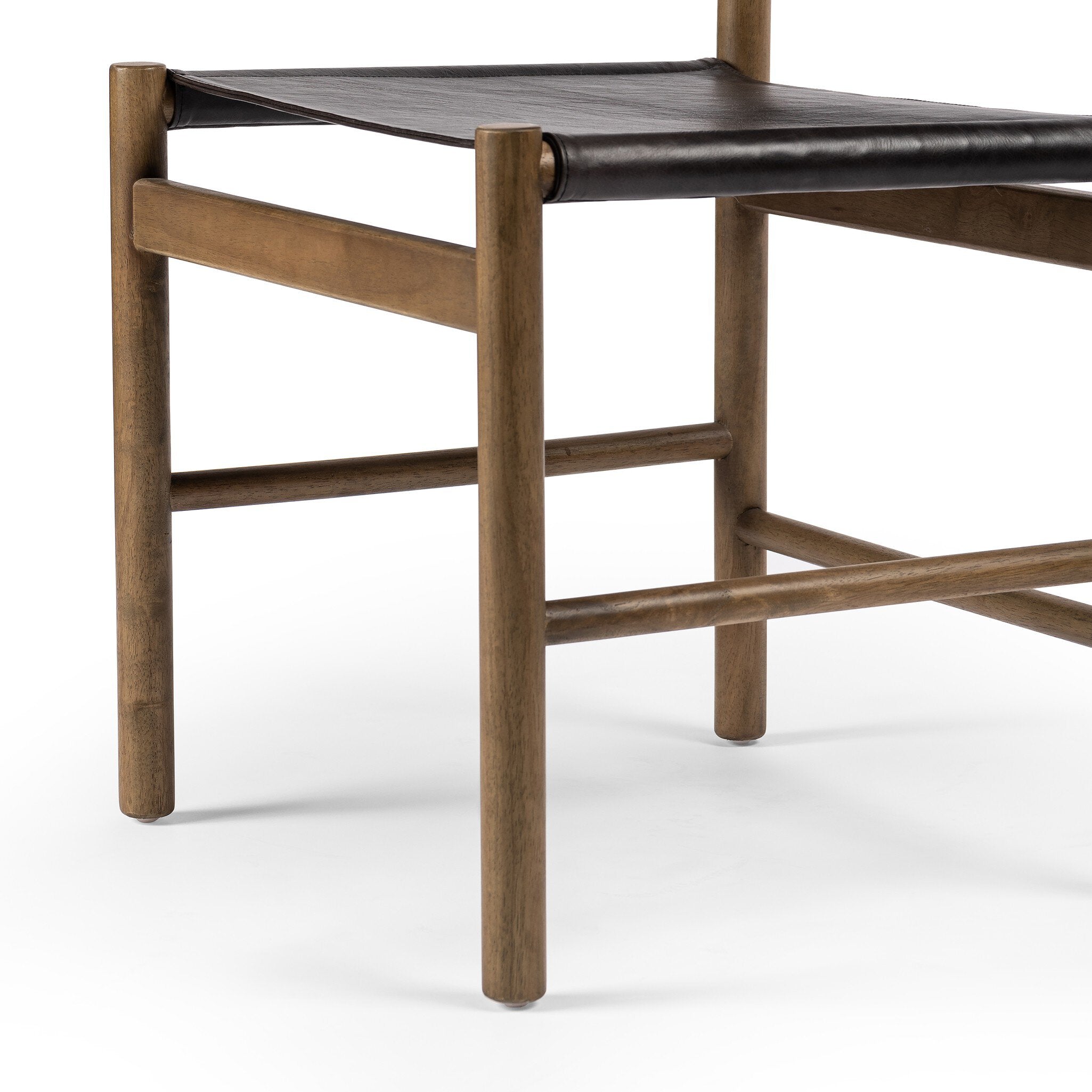 Four Hands Kena Dining Chair — Sonoma Black-Vintage Natural