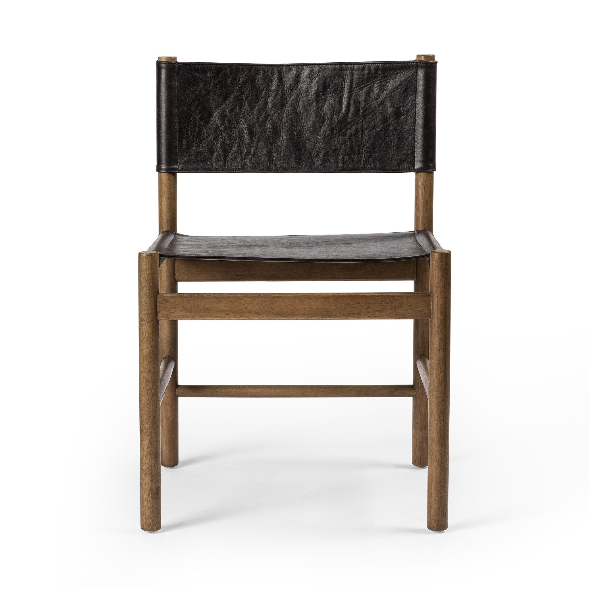 Four Hands Kena Dining Chair — Sonoma Black-Vintage Natural