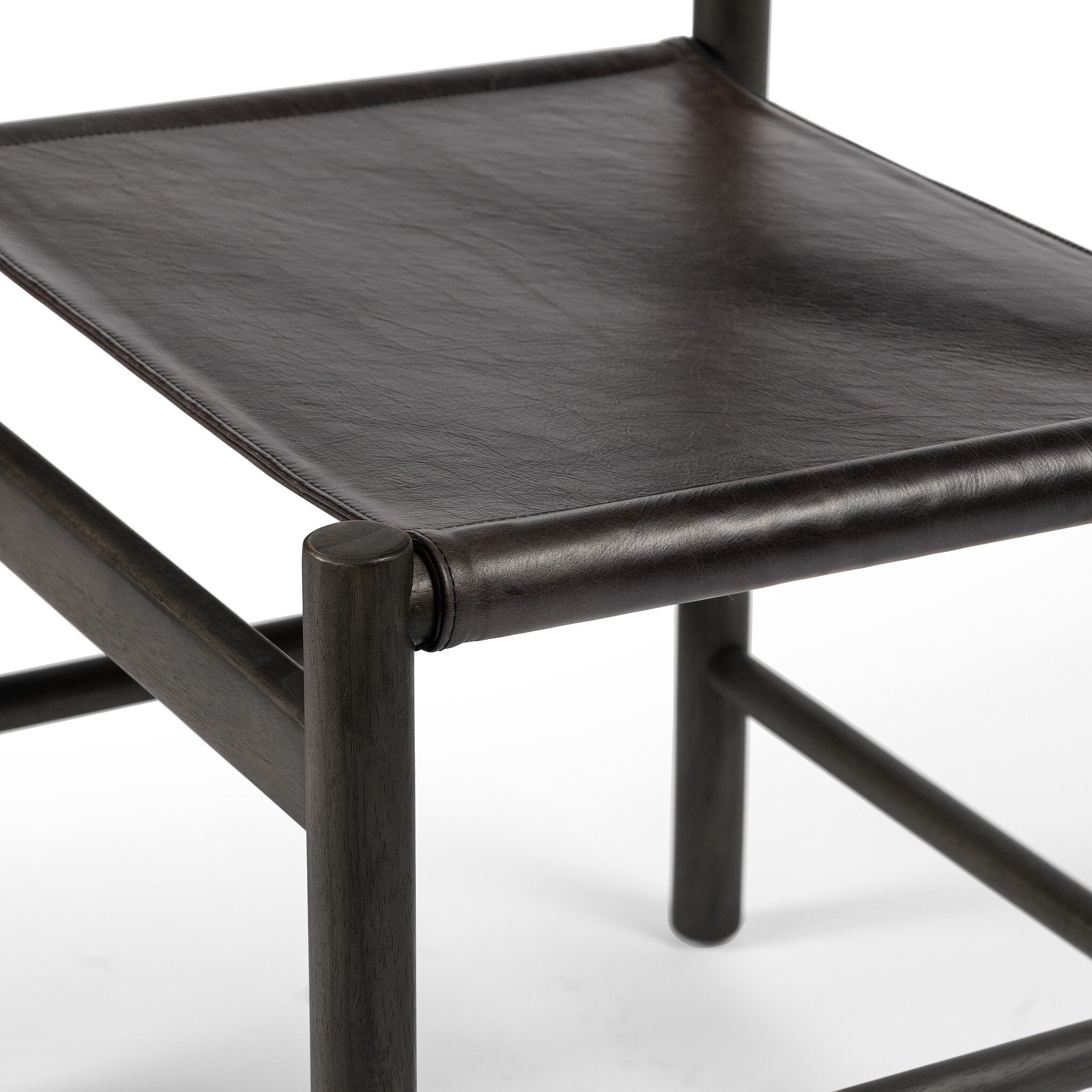 Four Hands Kena Dining Chair — Charcoal Parawood-Sonoma Black