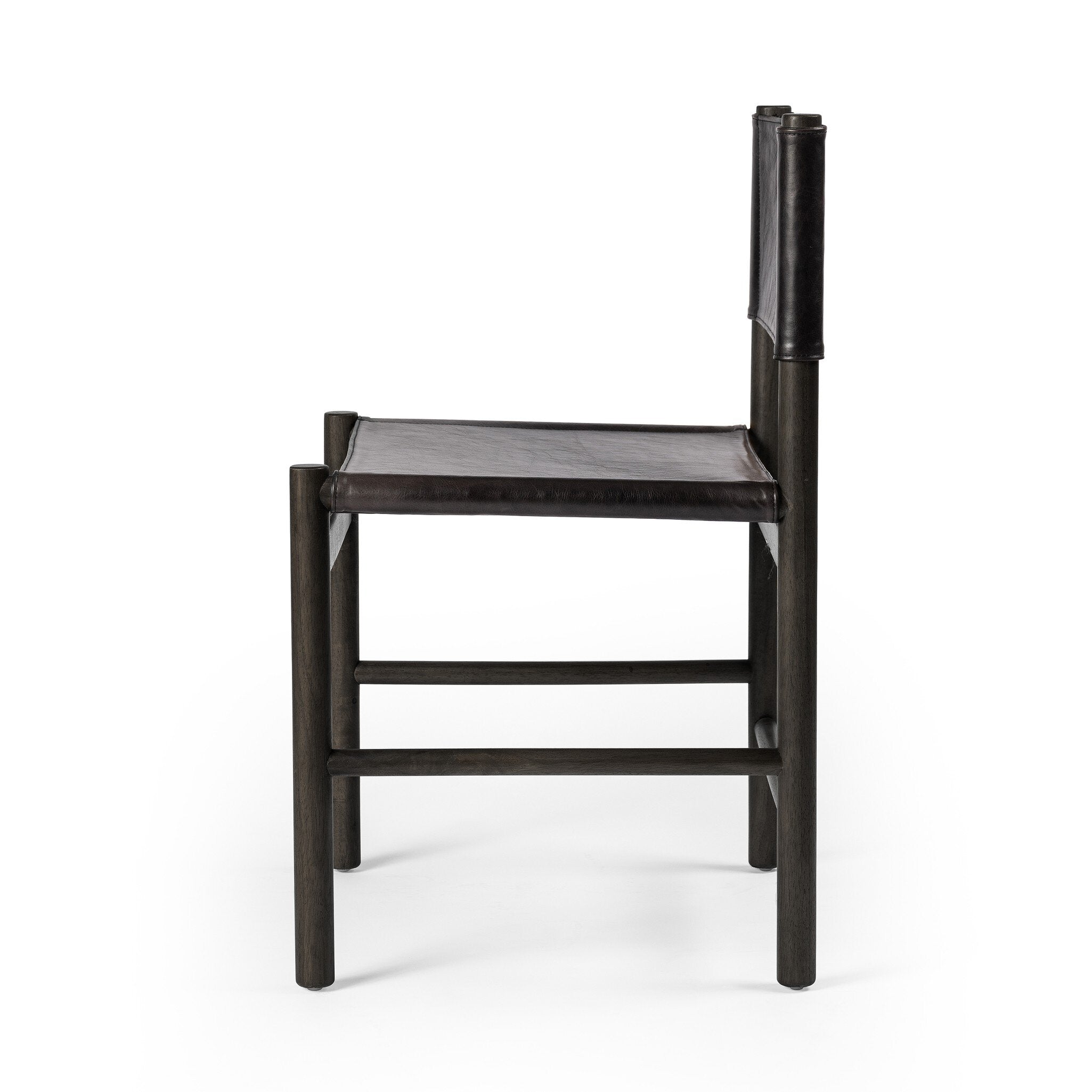 Four Hands Kena Dining Chair — Charcoal Parawood-Sonoma Black