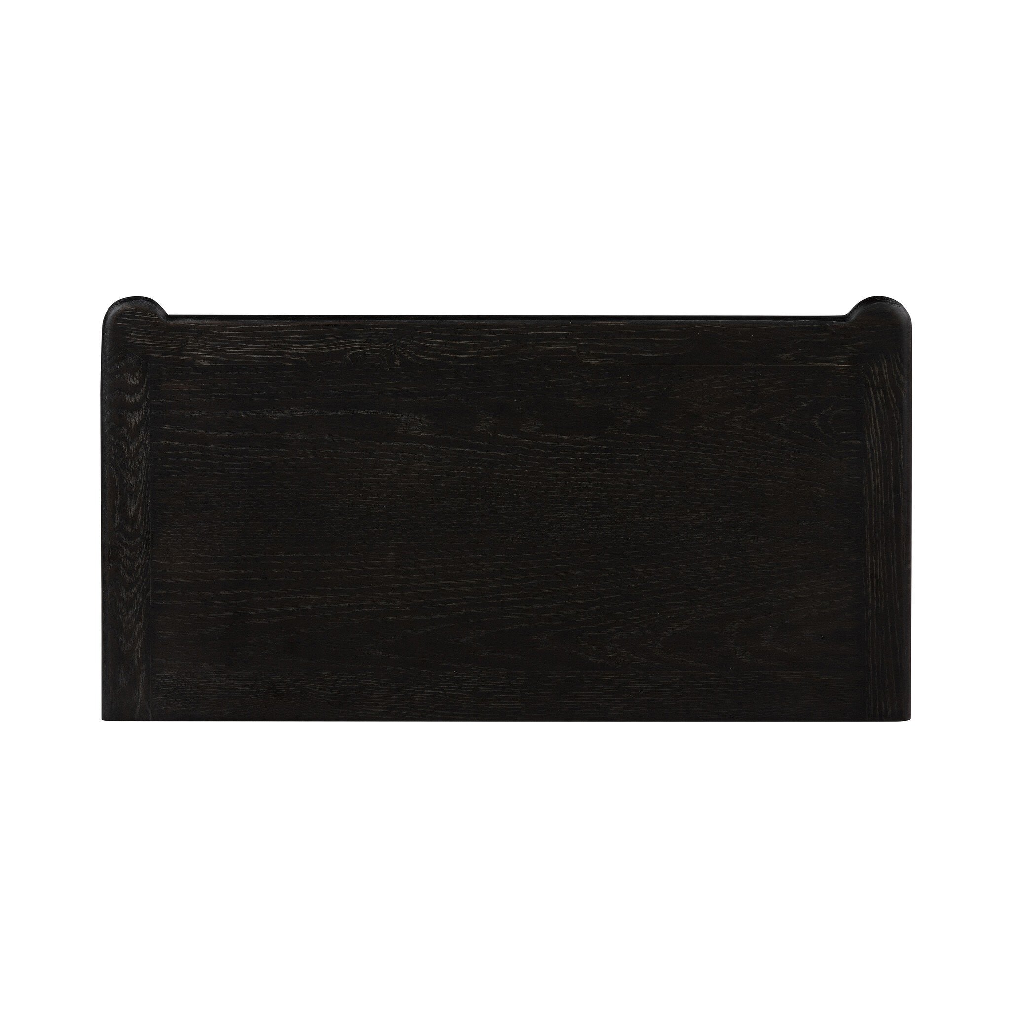 Four Hands Toulouse Nightstand — Distressed Black-Distressed Black Oak-Aged Brass
