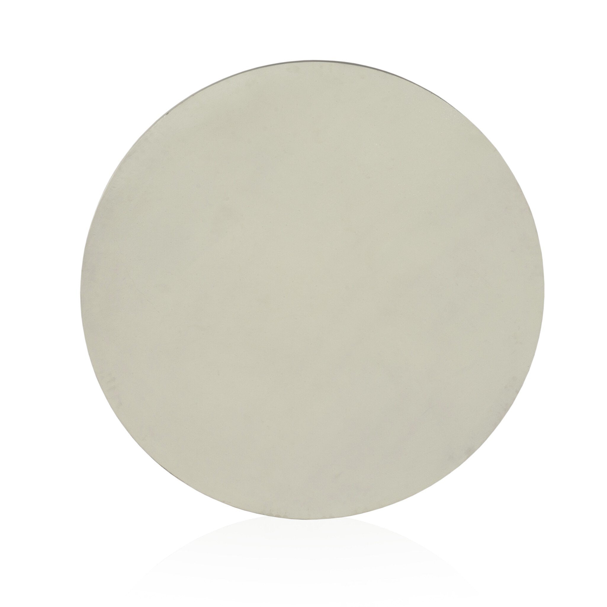 Four Hands Basil Outdoor Round Coffee Table — Matte White Cast Aluminum