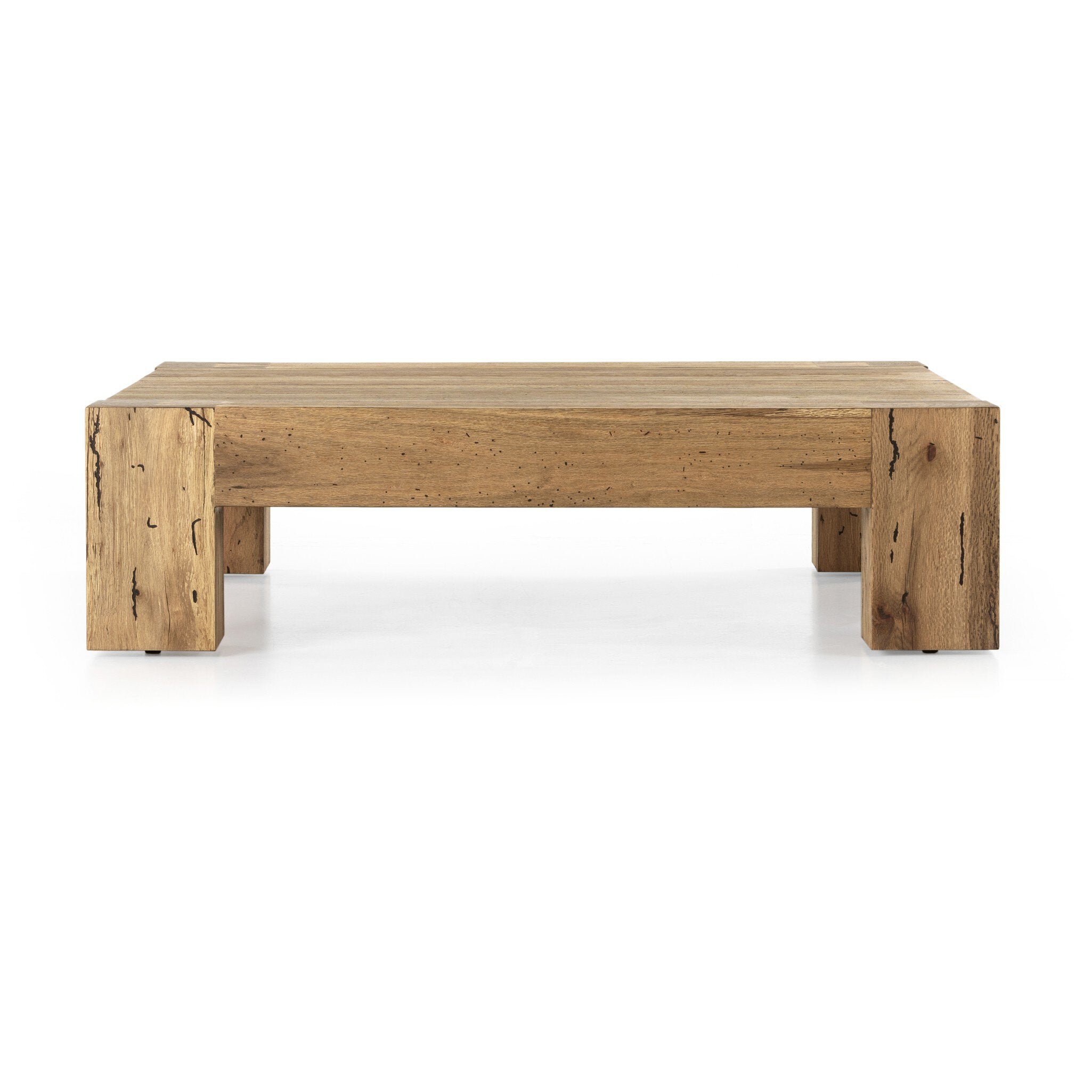 Four Hands Abaso Coffee Table — Rustic Wormwood Oak