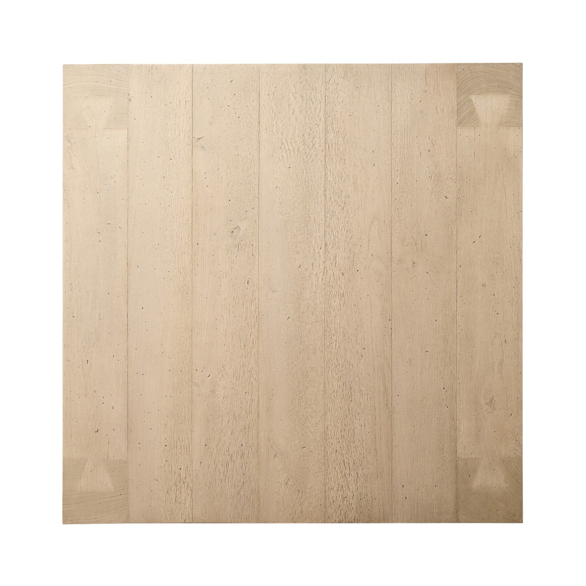 Four Hands Abaso Coffee Table — Whitewash Rustic Wormwood Oak-Smoked Oak Veneer